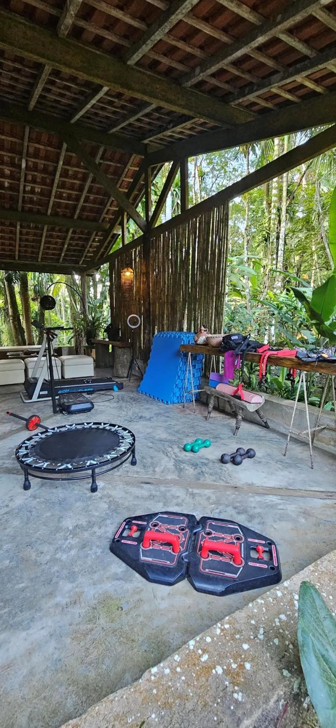 Fitness centre/facilities in Pousada Bromélias