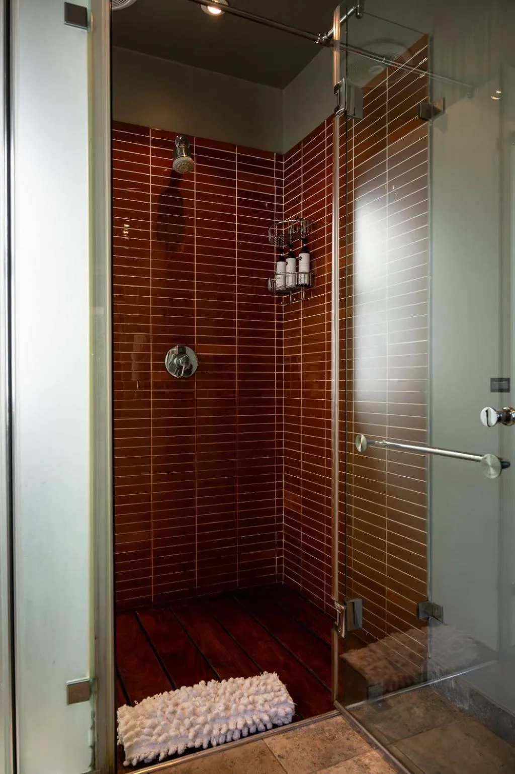 Shower in Majeka House Boutique Hotel by The Living Journey Collection