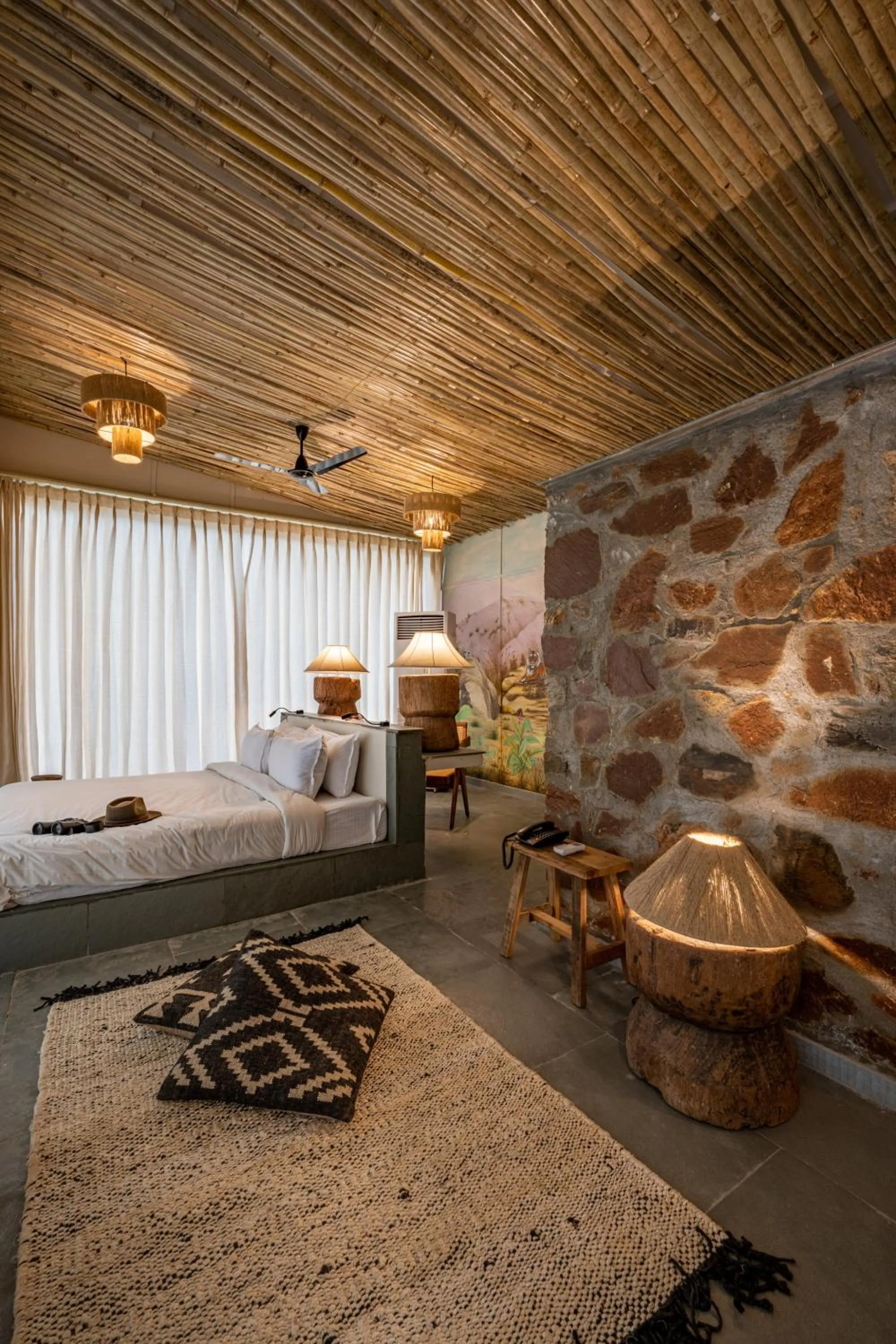 Bed in Utsav Camp Sariska