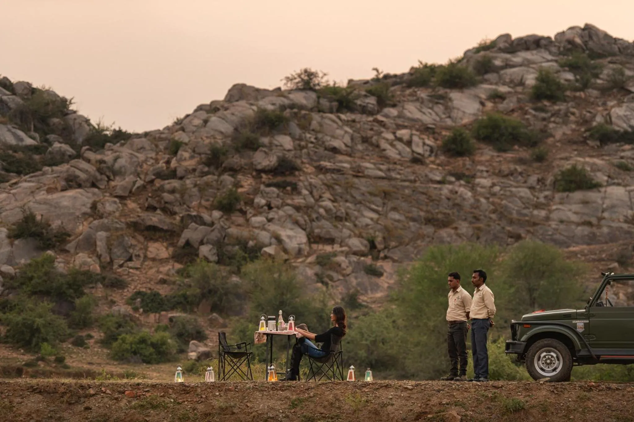 Hiking in Utsav Camp Sariska