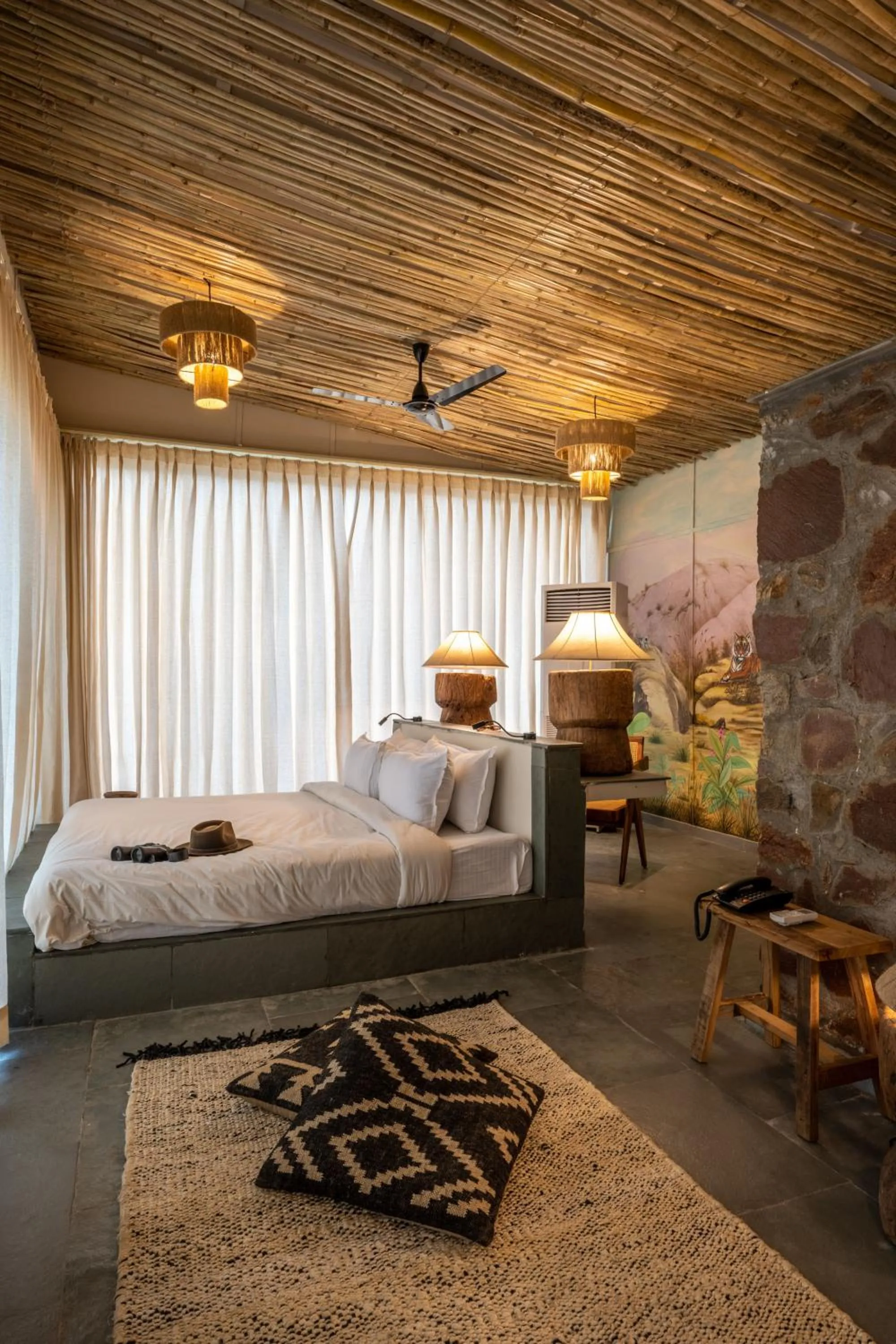 Bed in Utsav Camp Sariska