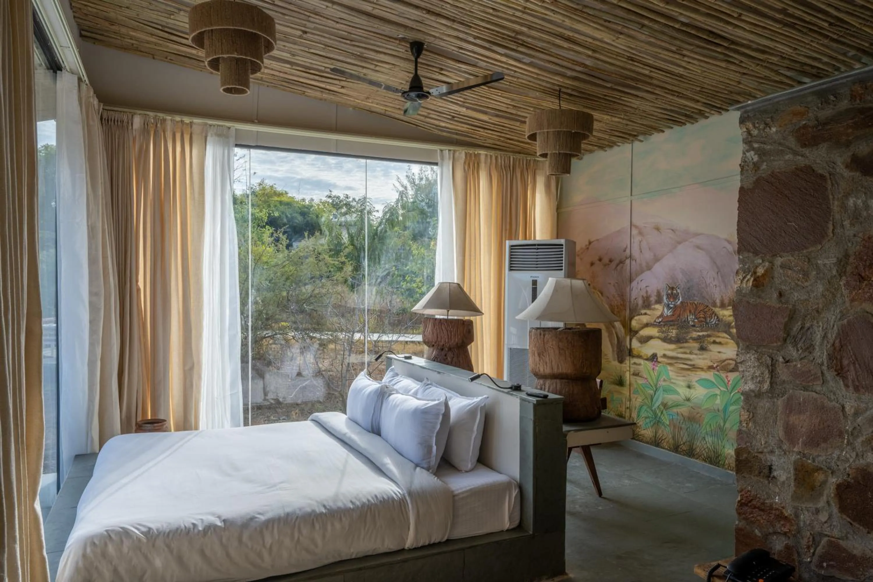 Bed in Utsav Camp Sariska