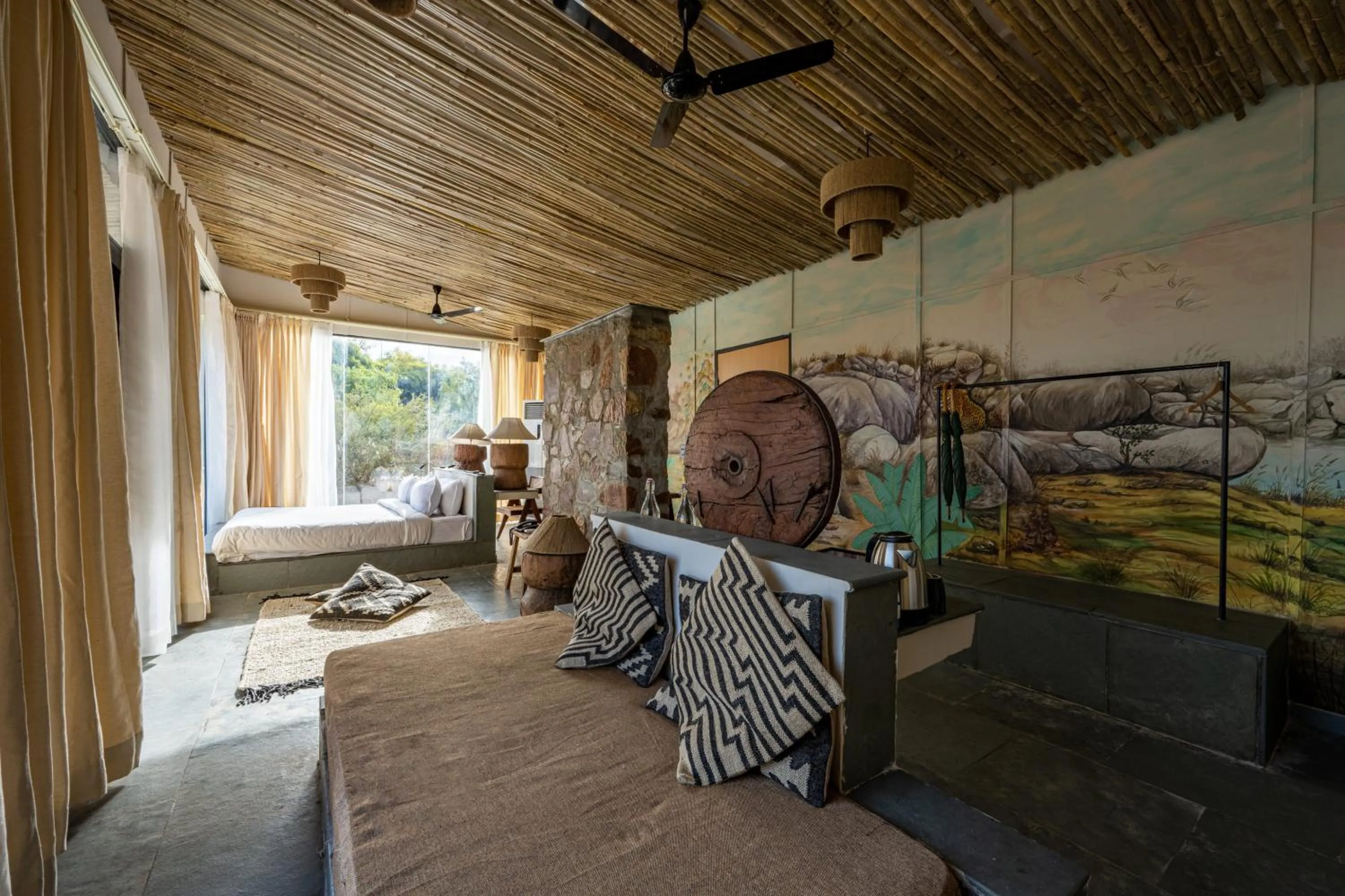 Bed in Utsav Camp Sariska