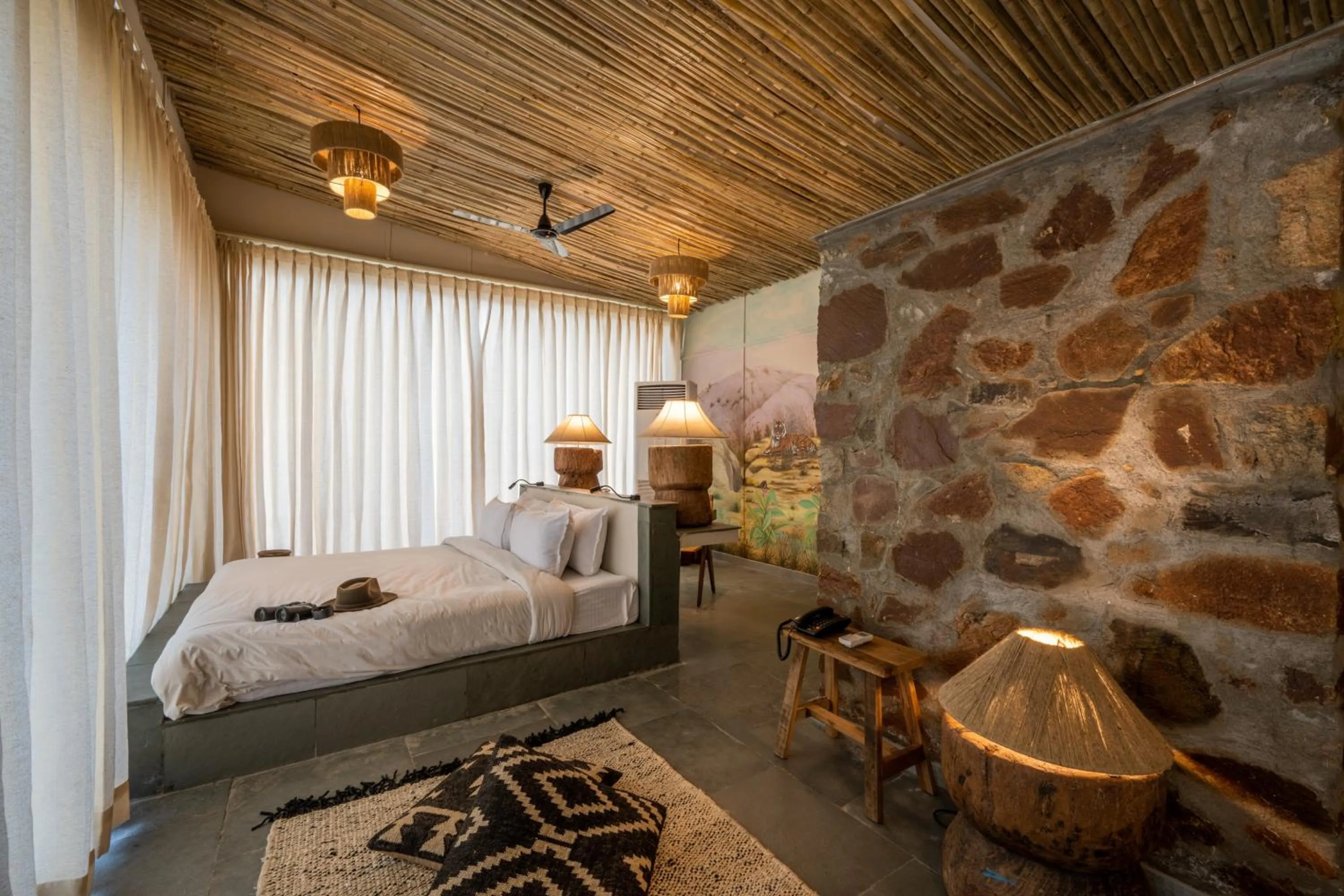 Bed in Utsav Camp Sariska