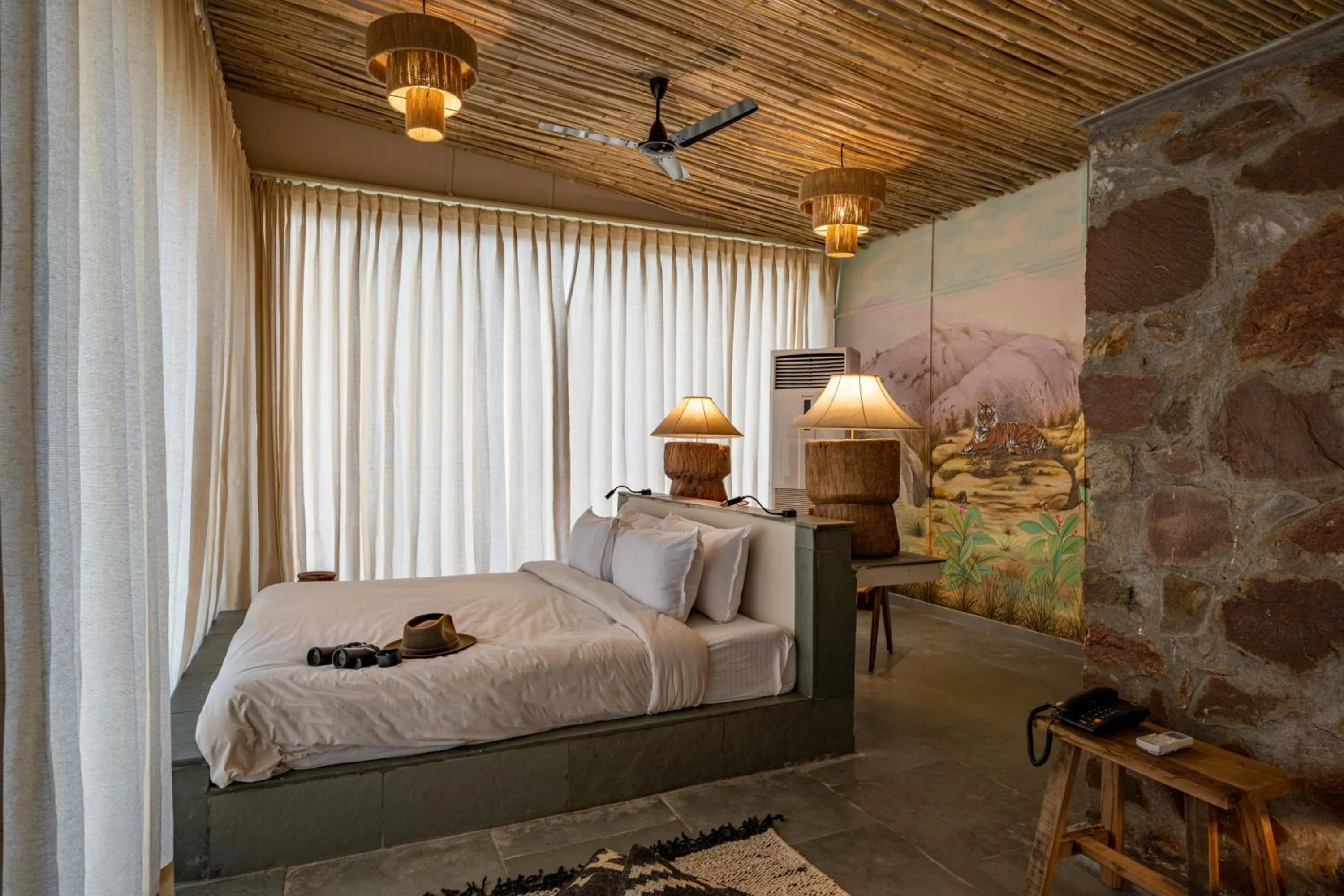 Bed in Utsav Camp Sariska