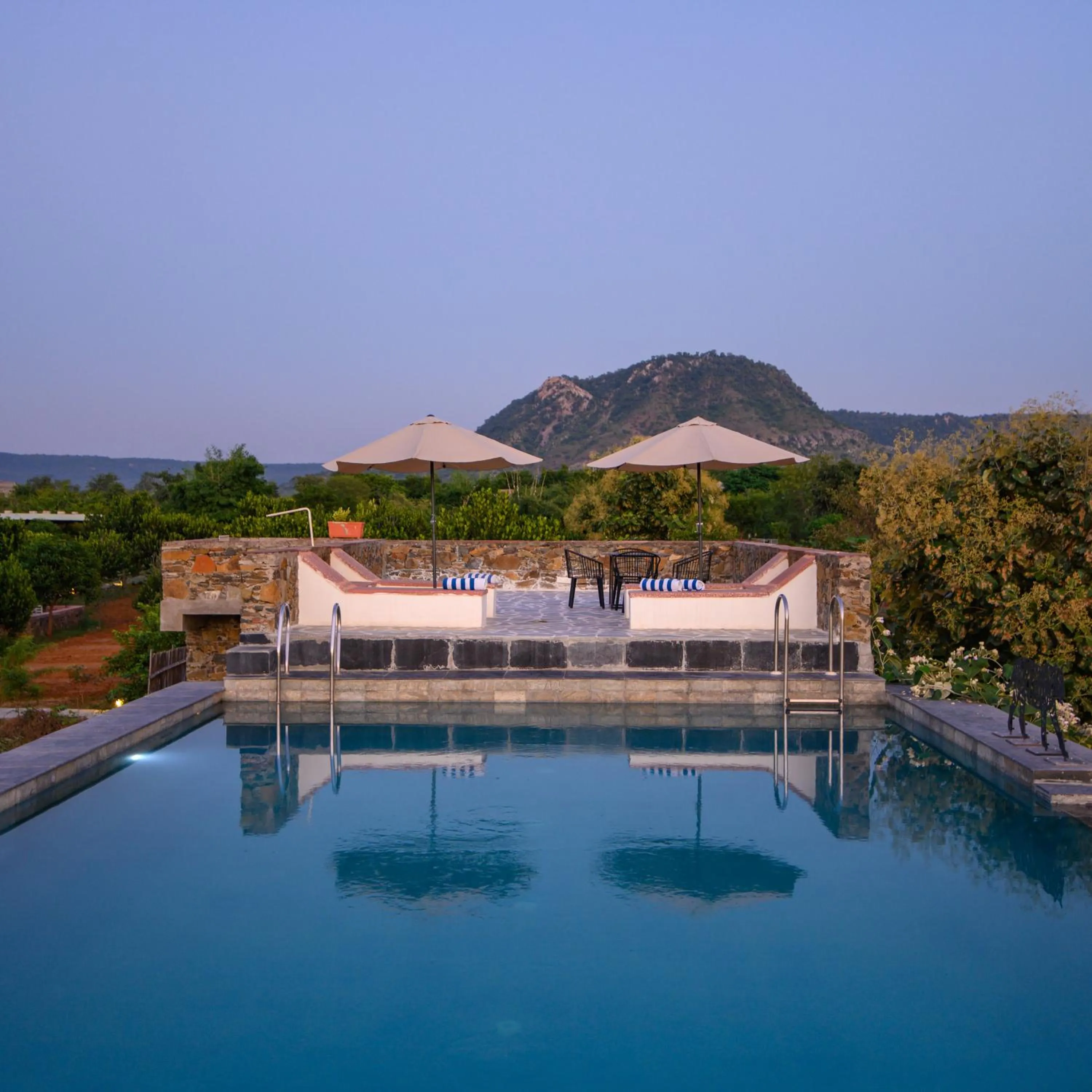 Swimming pool in Utsav Camp Sariska