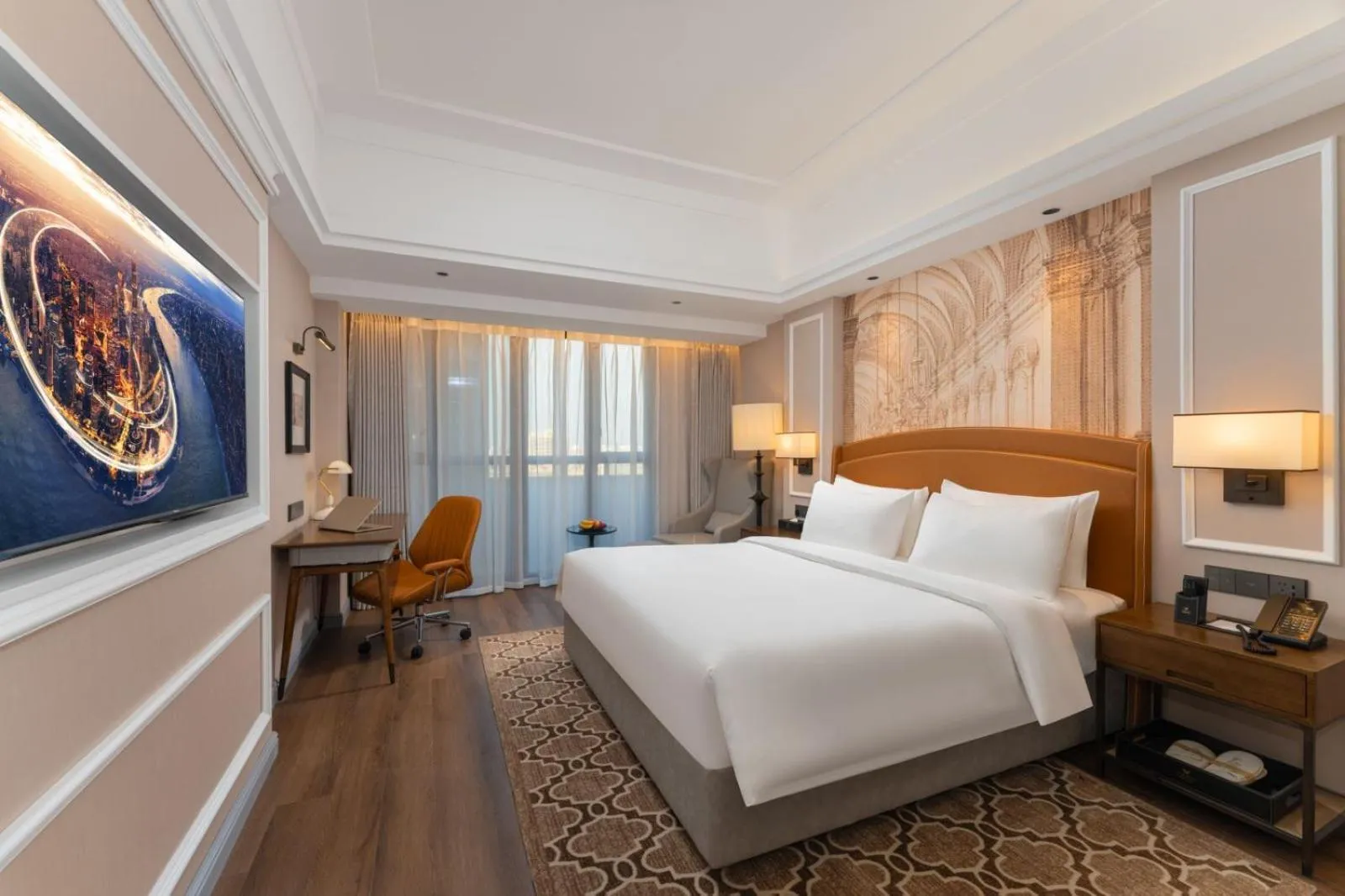 Bed in Vienna International Hotel Shanghai Hongqiao International Exhibition Center Cao'an Road Branch