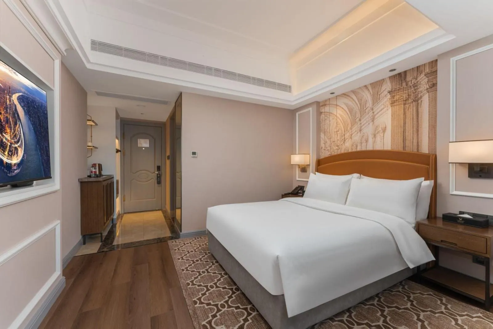 Bed in Vienna International Hotel Shanghai Hongqiao International Exhibition Center Cao'an Road Branch