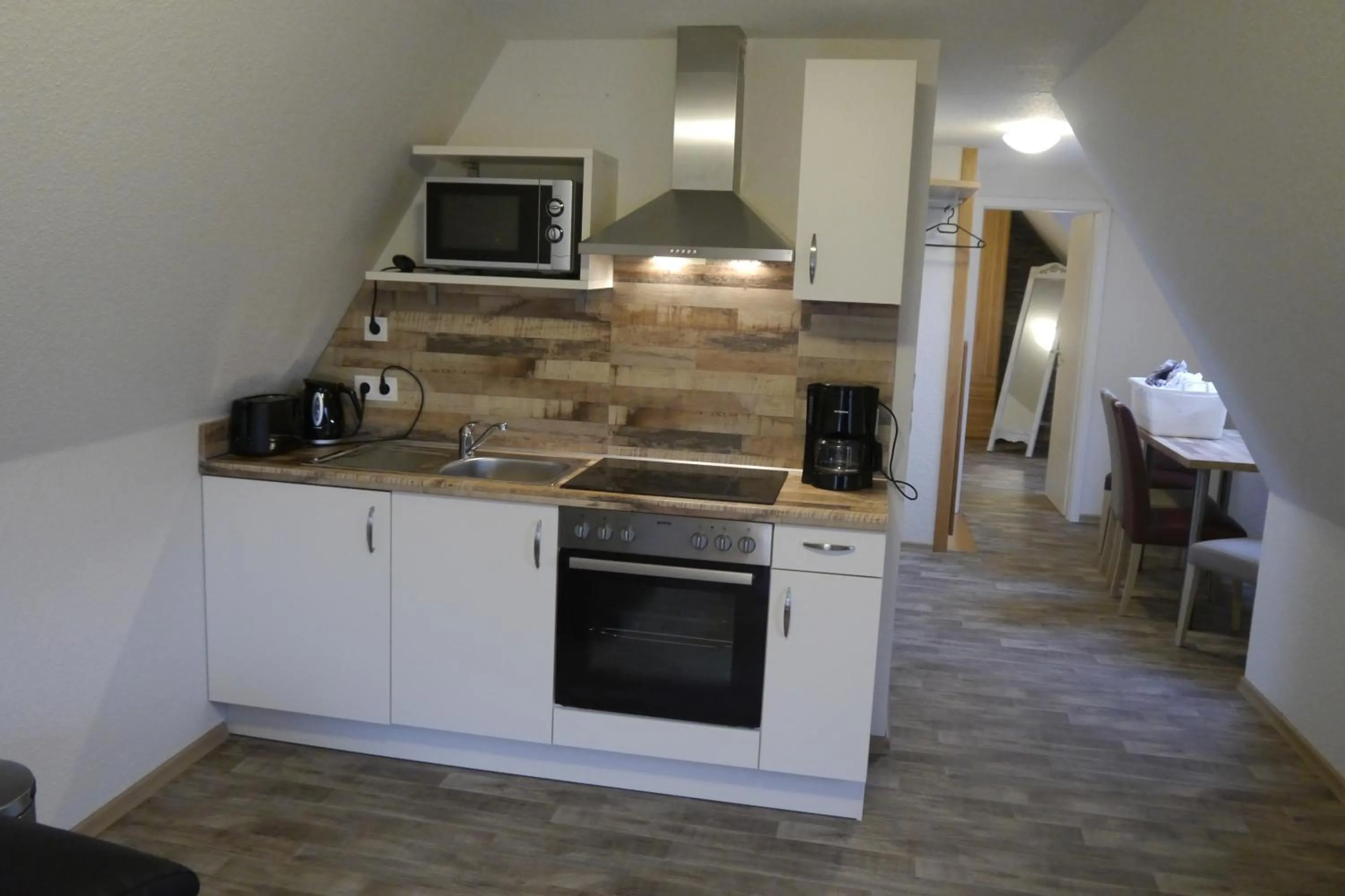 Kitchen or kitchenette in Hotel Haus Wittwer