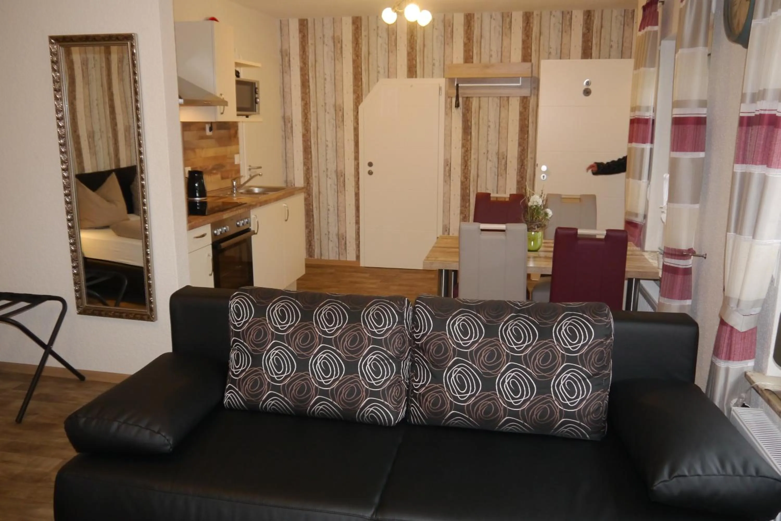 Kitchen or kitchenette in Hotel Haus Wittwer