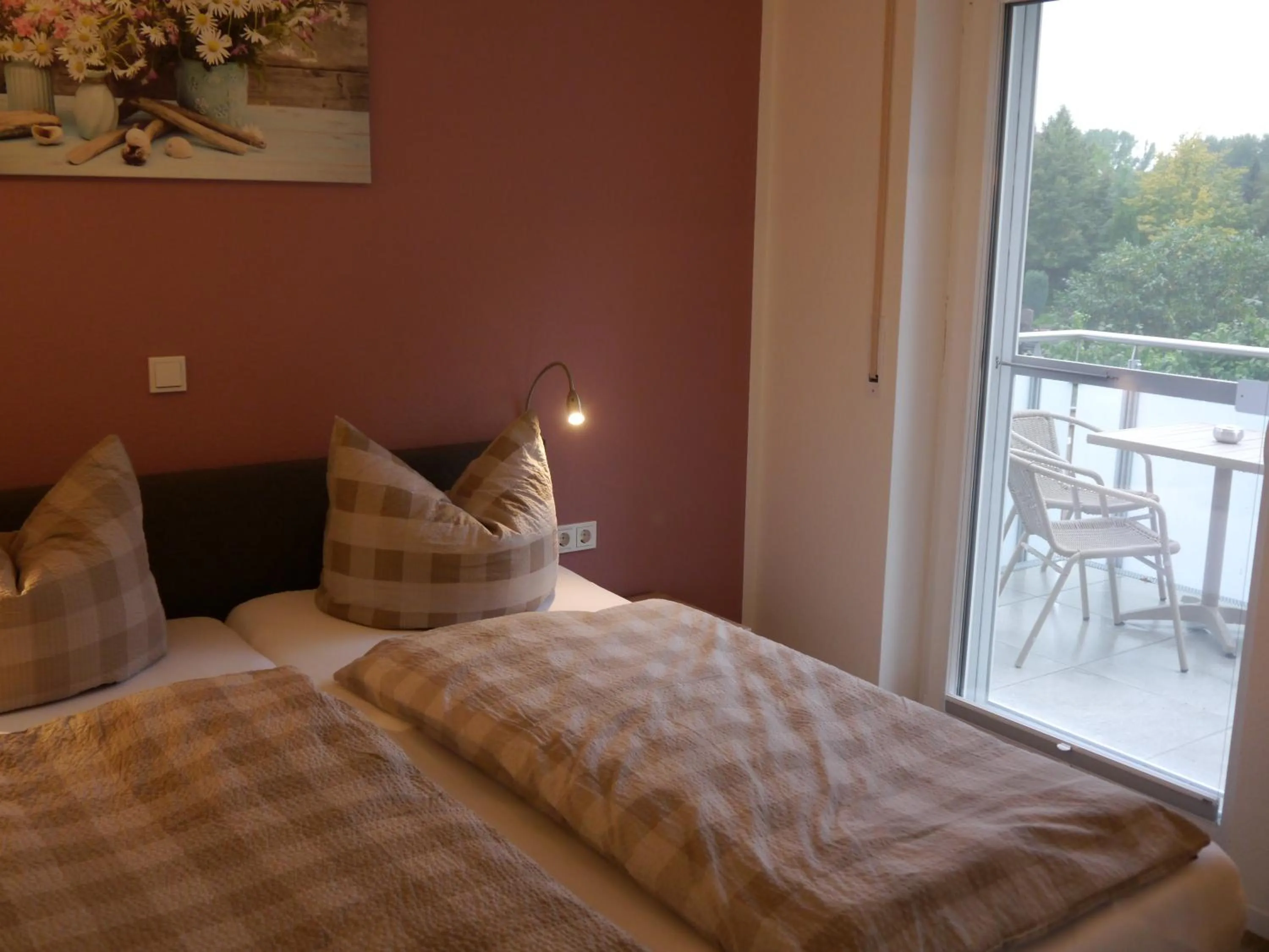 Bed in Hotel Haus Wittwer