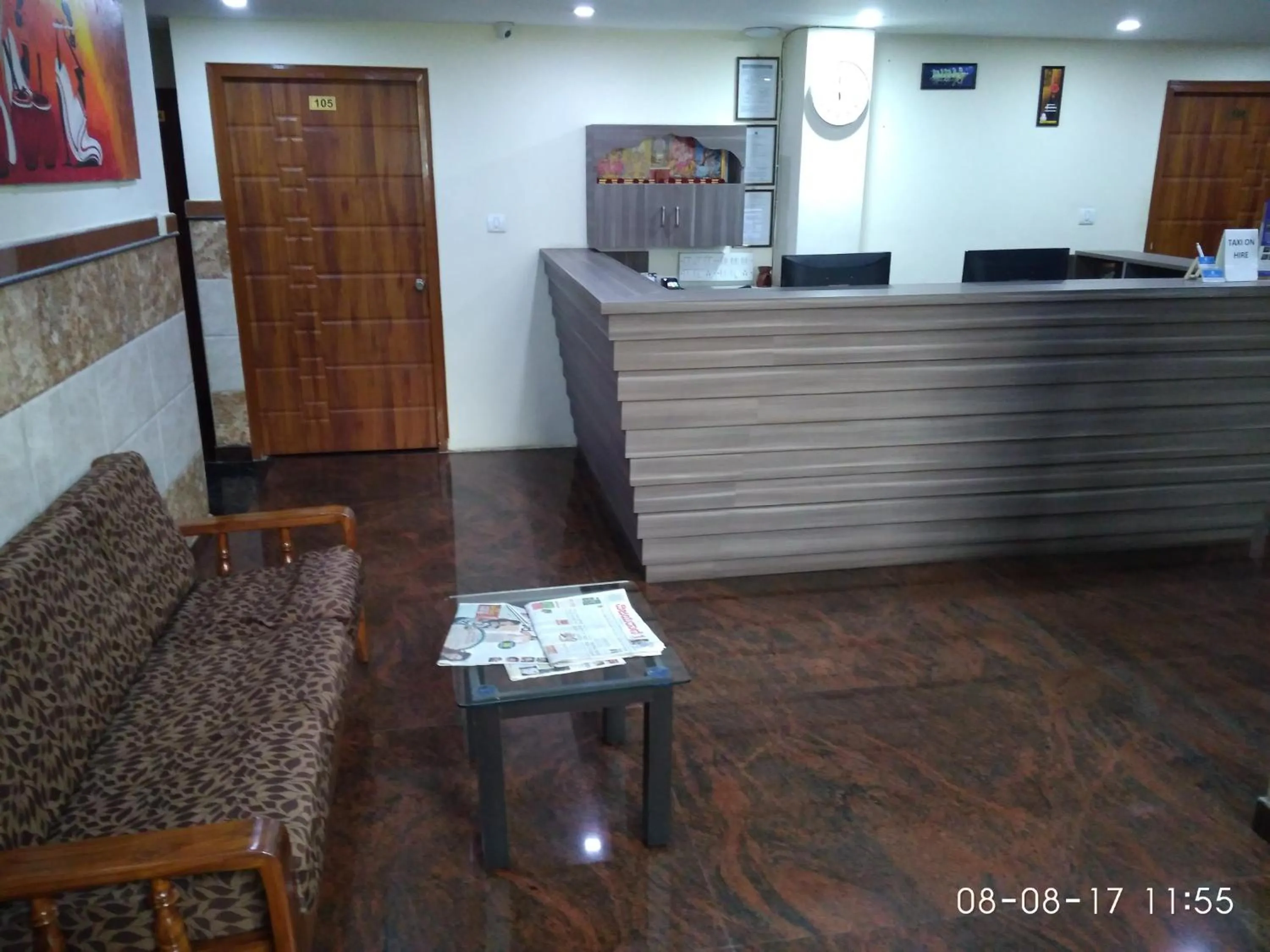 Seating area in Cinnamon Residency