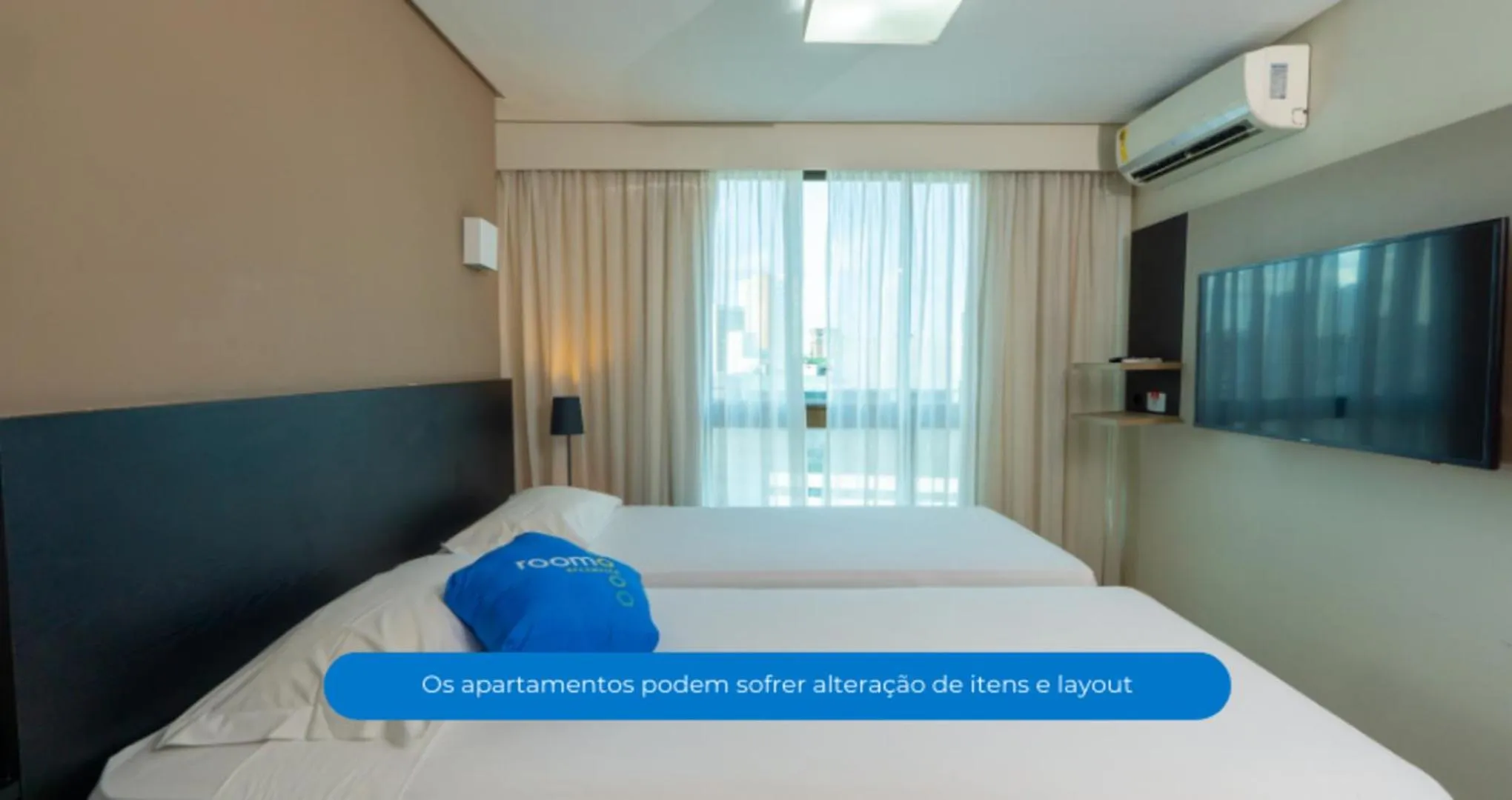 Bed in Roomo Praia de Boa Viagem Residencial