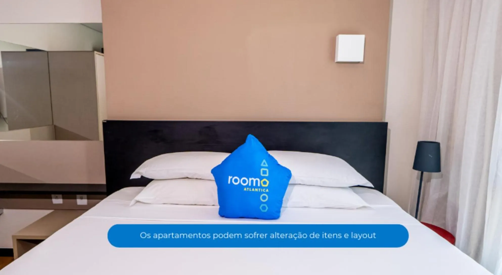 Bed in Roomo Praia de Boa Viagem Residencial