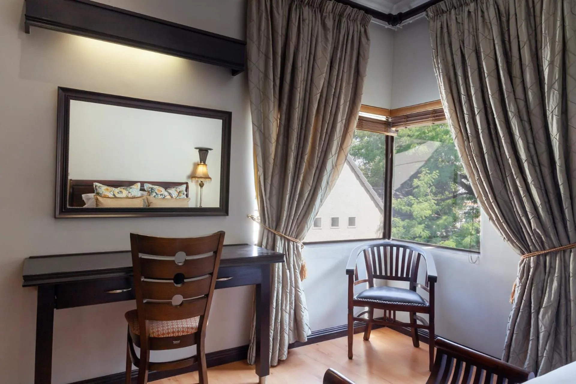 Seating area in InnJoy Boutique Hotel