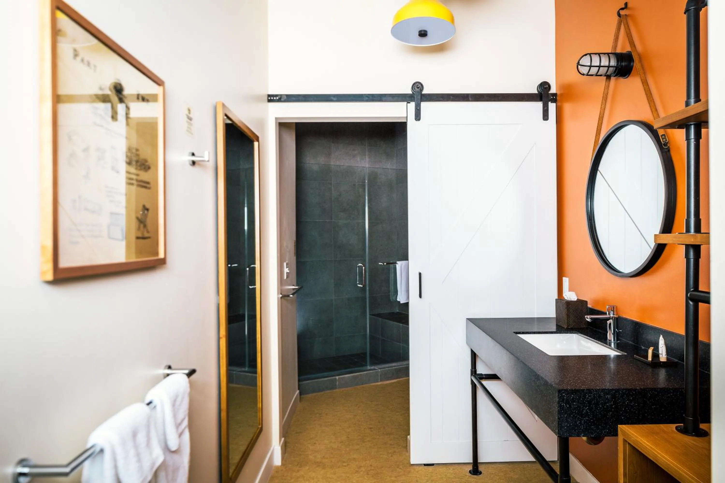 Bathroom in Rush Creek Lodge at Yosemite