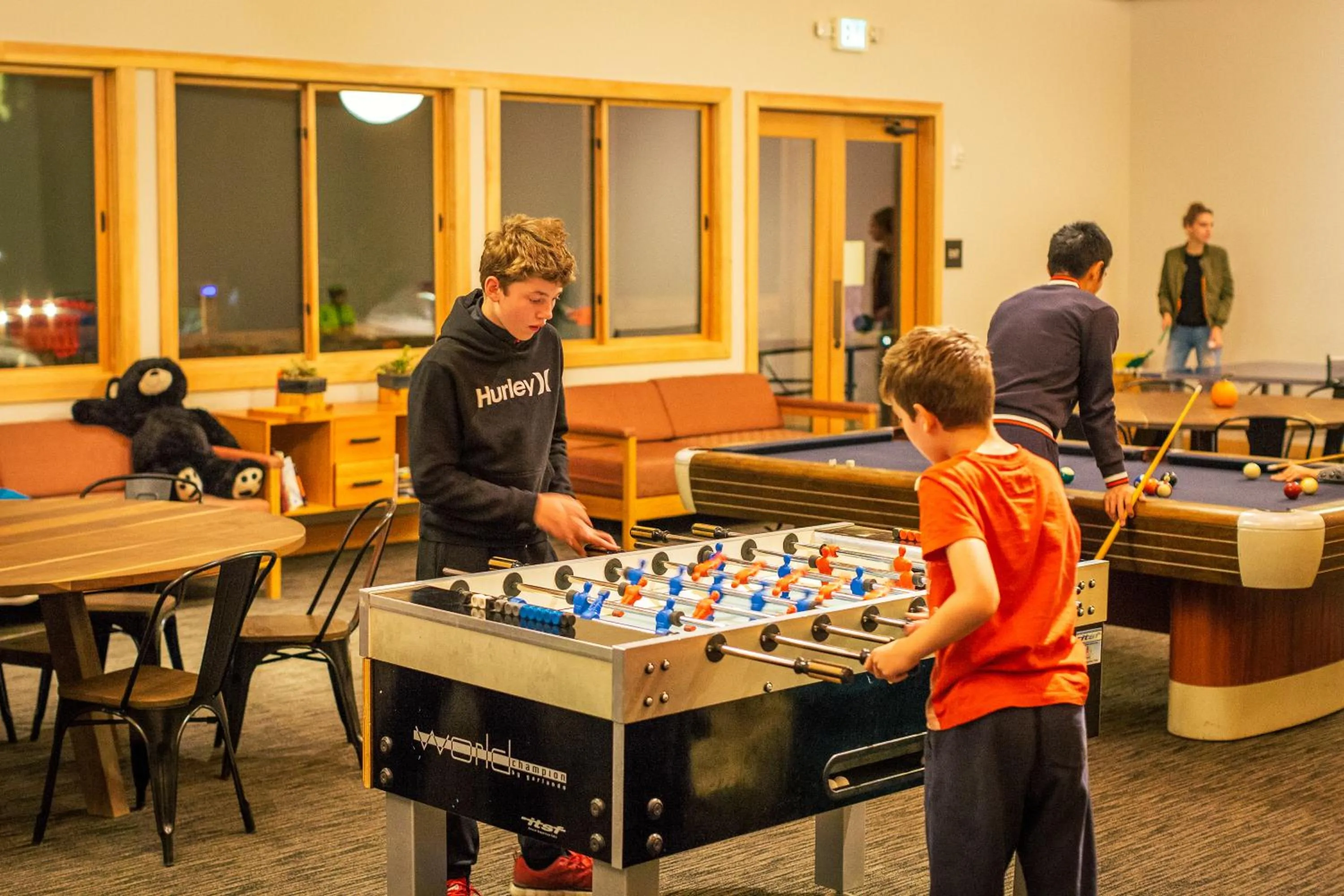 Game Room in Rush Creek Lodge at Yosemite