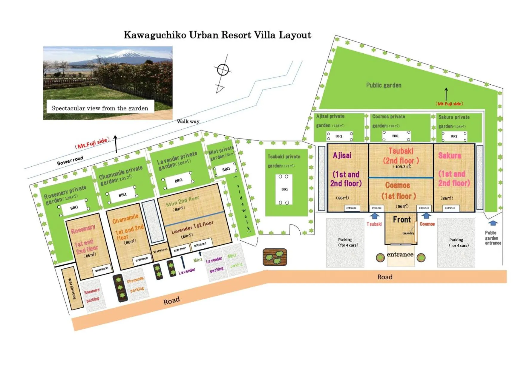 Floor plan in Kawaguchiko Urban Resort Villa