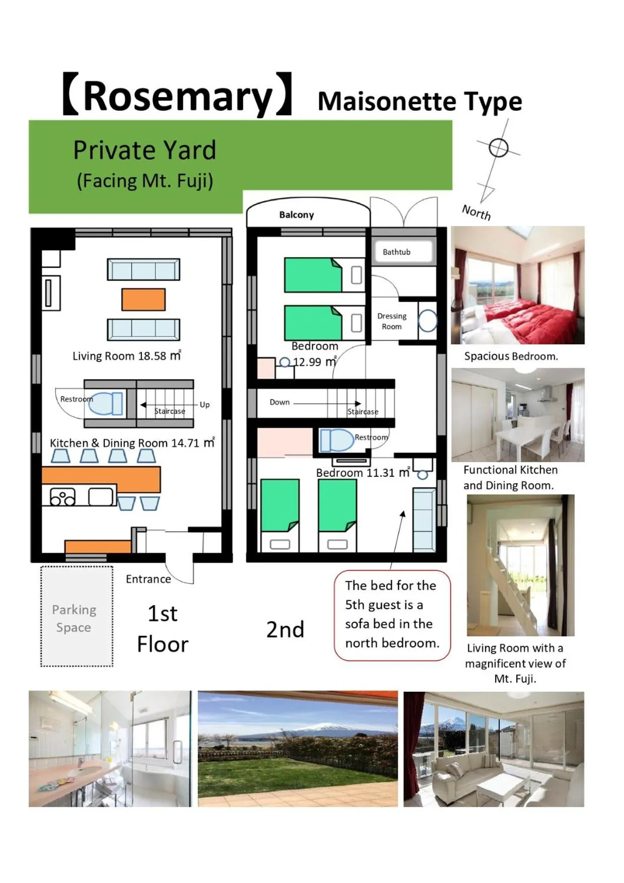 Floor plan in Kawaguchiko Urban Resort Villa