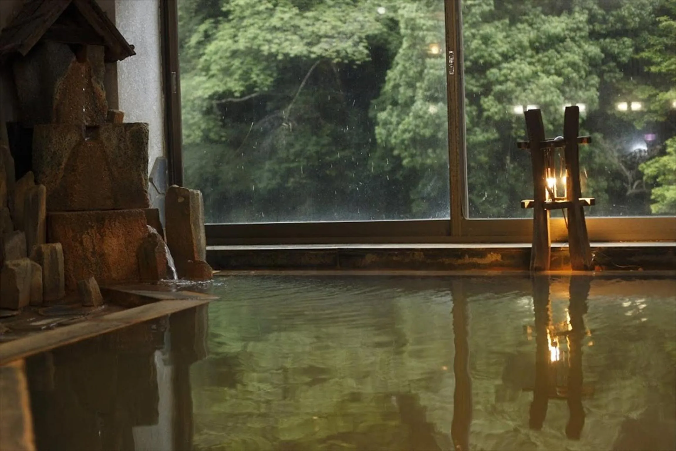 Hot Spring Bath in Hazu Bekkan