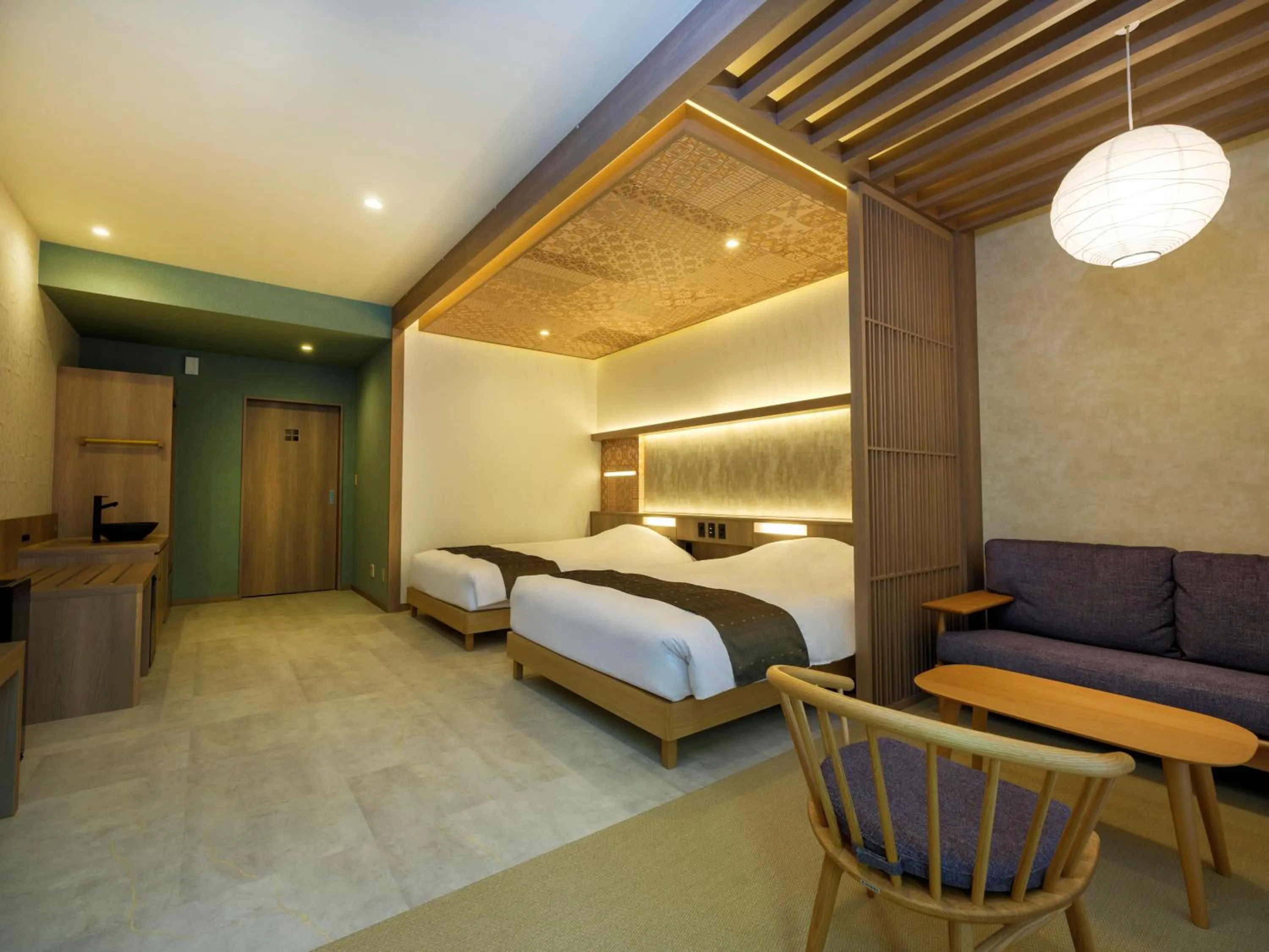 Bedroom, Bed in Mizunoto Reopening on April 1, 2025