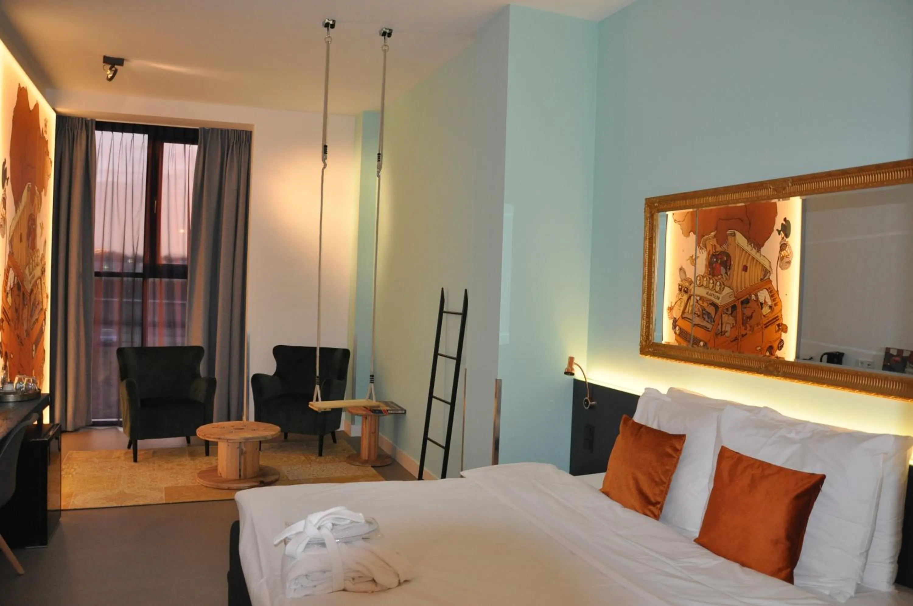 Bed in Hotel Rauw aan de Kade