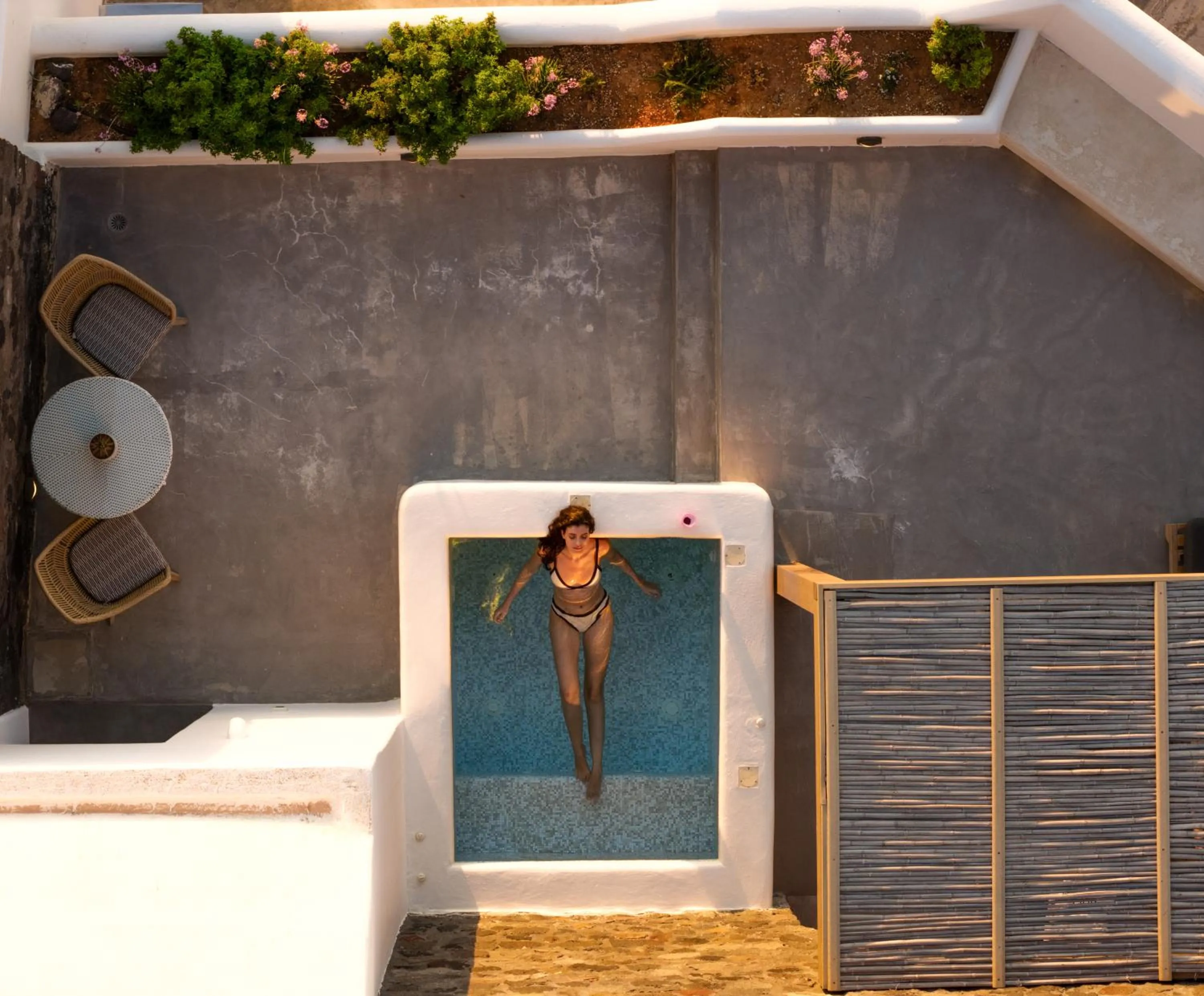 Hot Tub in Santo Pure Oia Suites & Villas