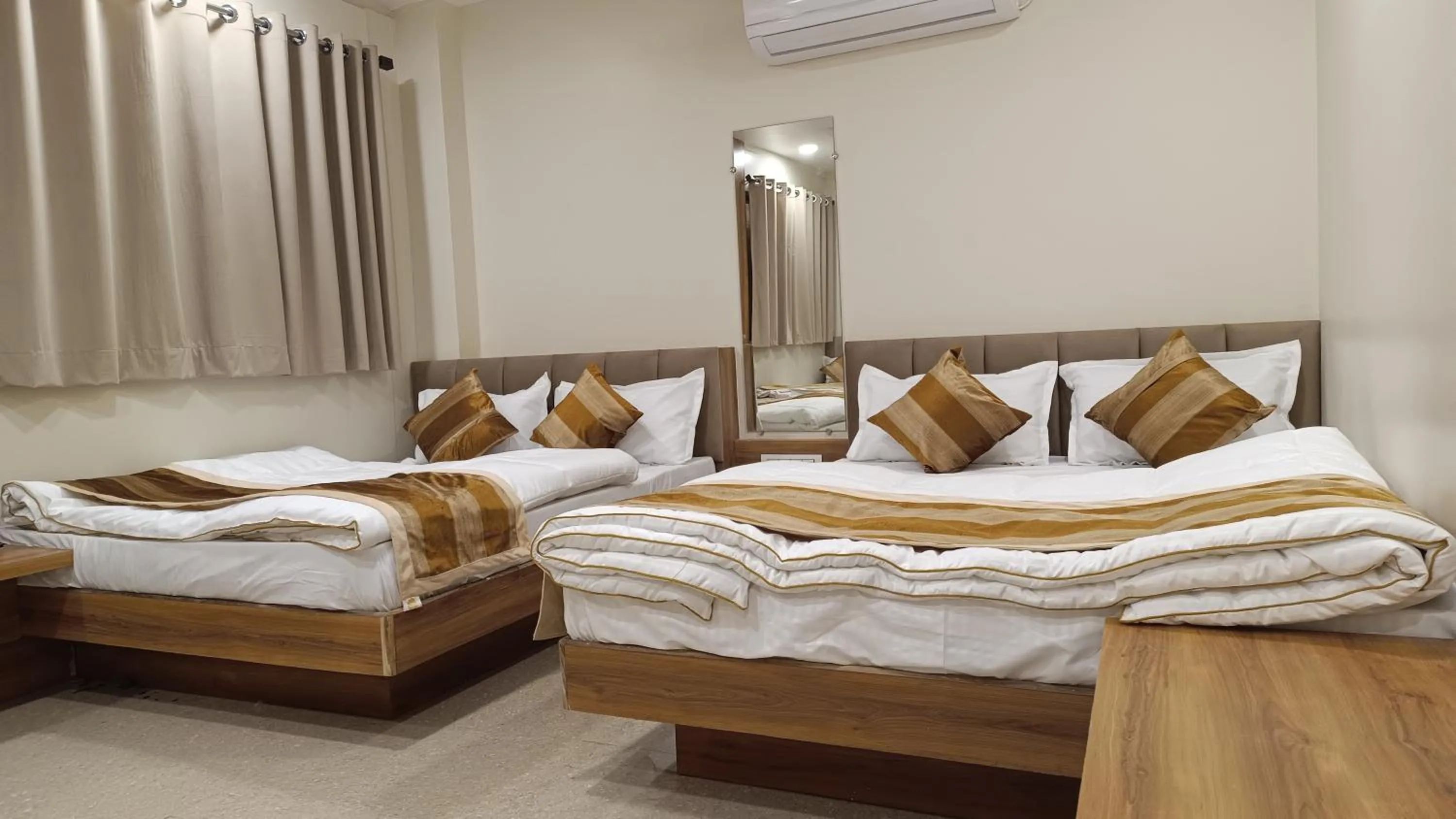 Bed in ShyamRaj Hotel