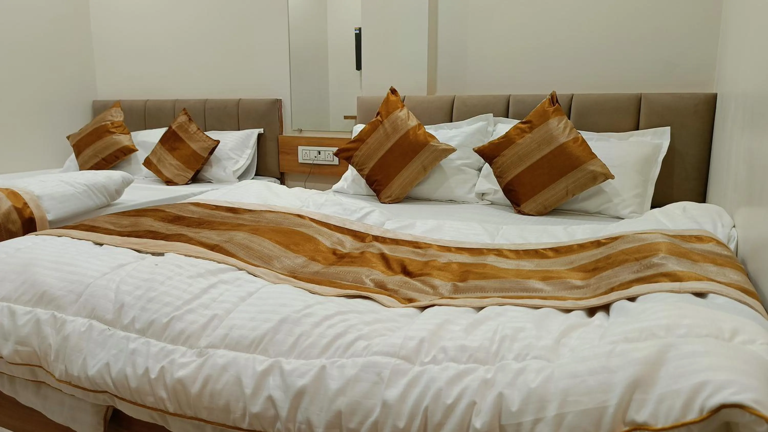 Bed in ShyamRaj Hotel