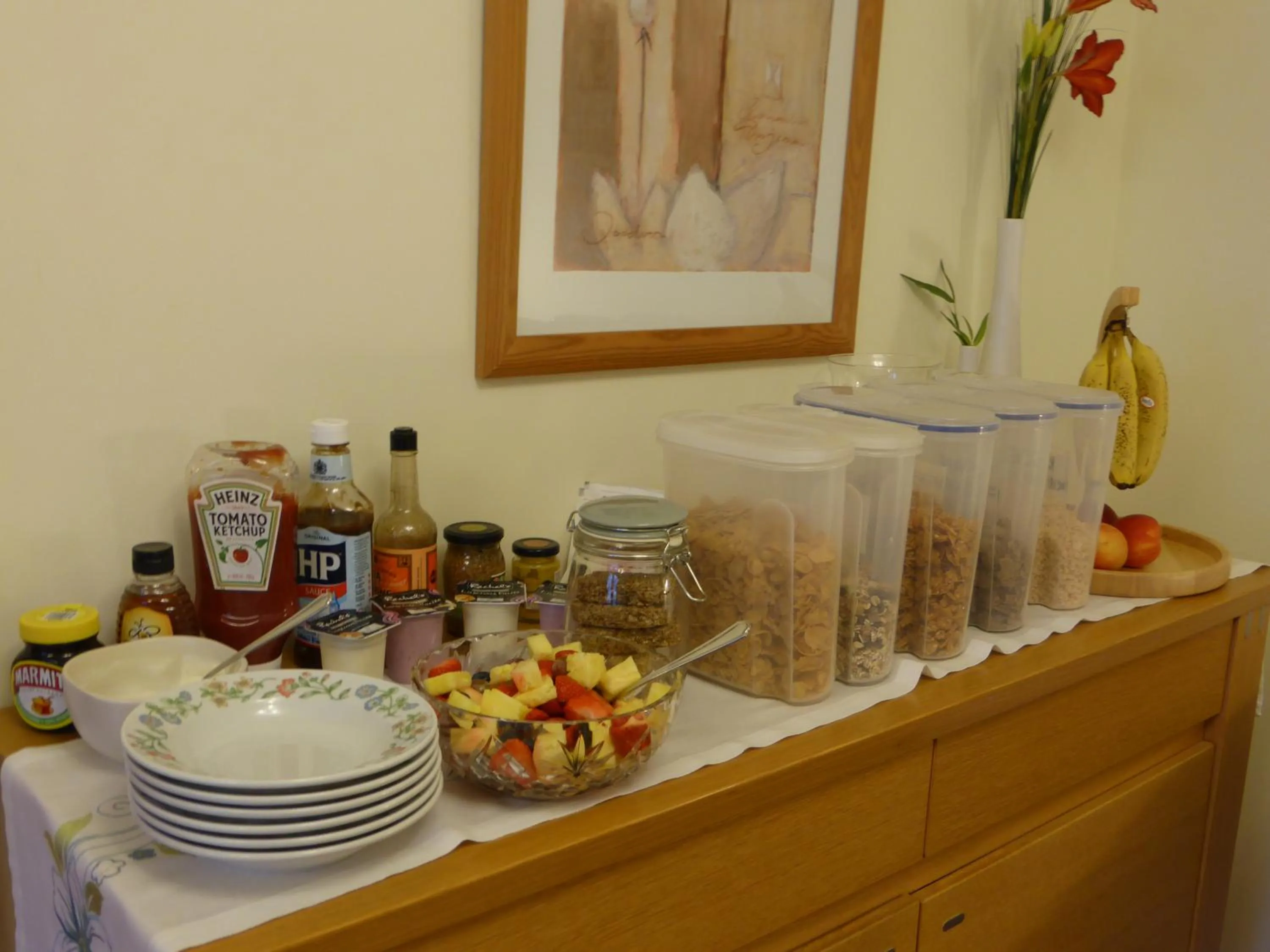 Food close-up in Liongate House