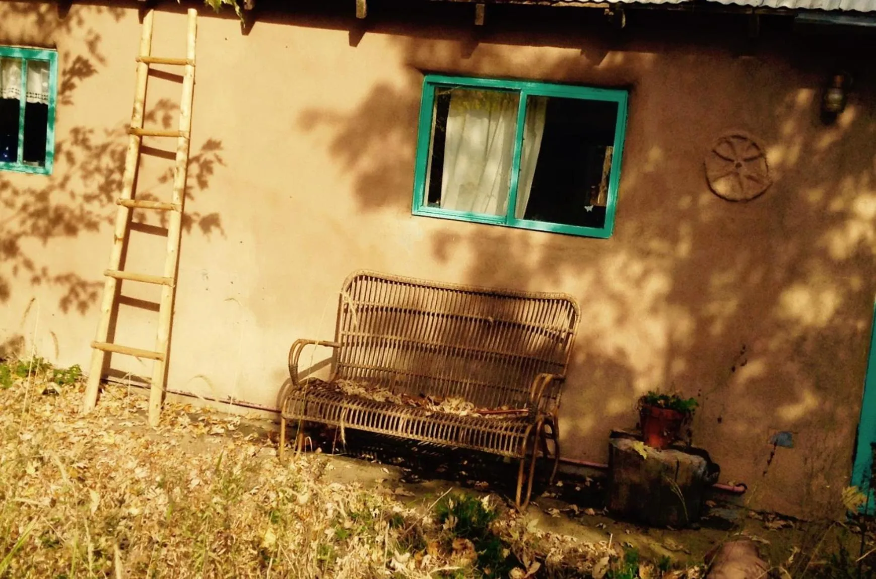 Patio in Taos Goji Farm & Eco-Lodge Retreat