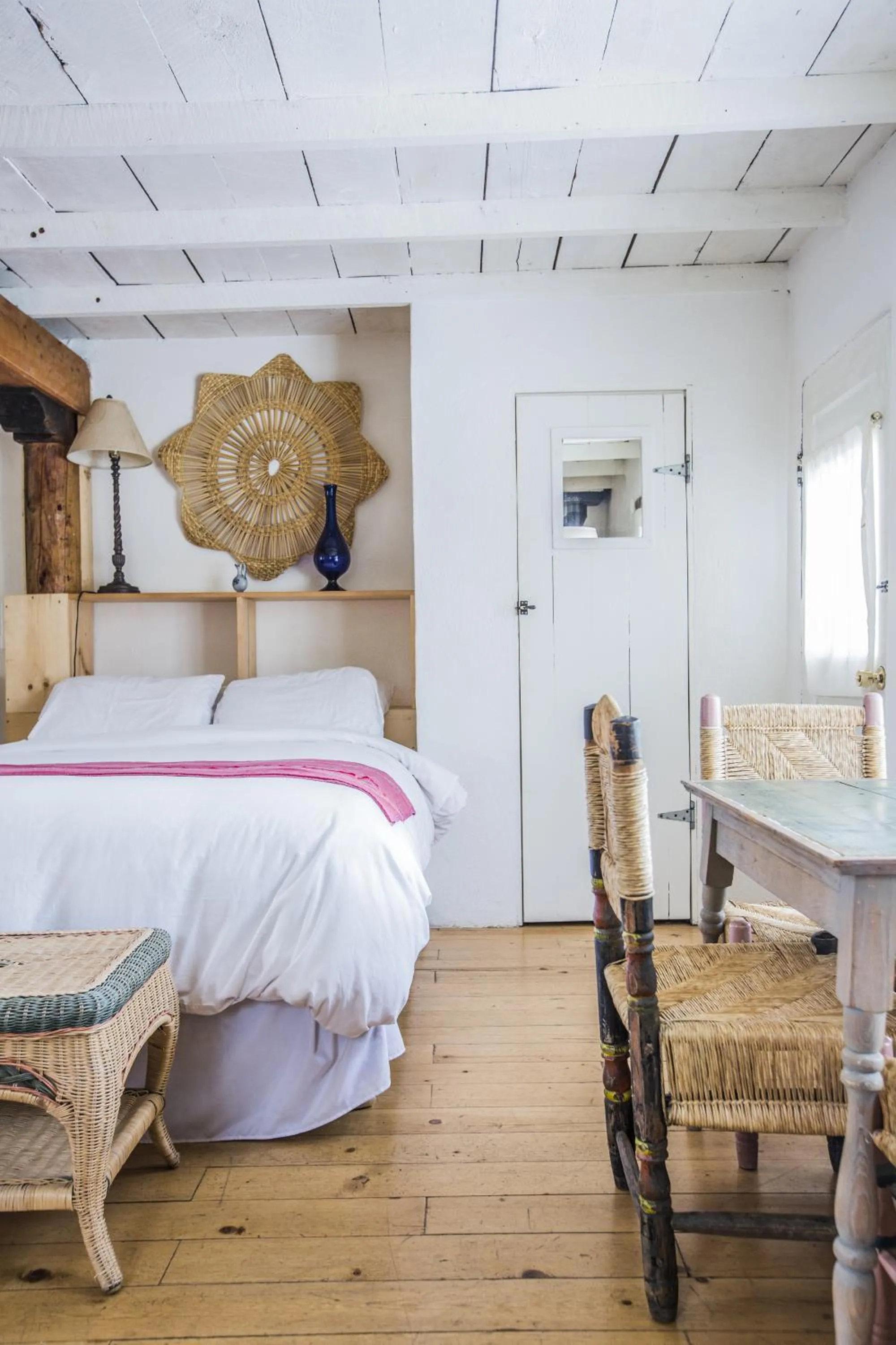 Bed in Taos Goji Farm & Eco-Lodge Retreat