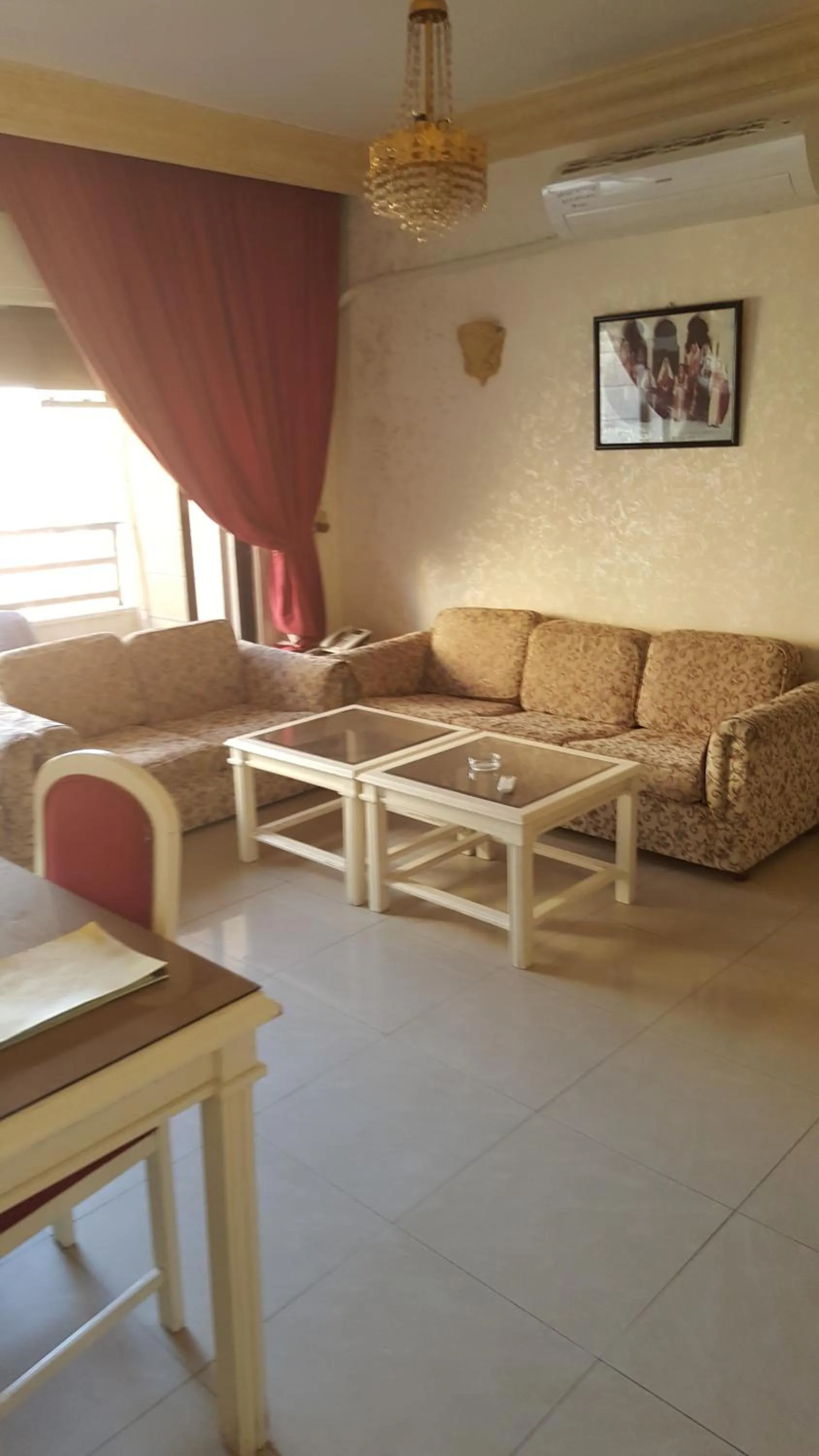 Seating area in Al Khaleej Hotel Apartments