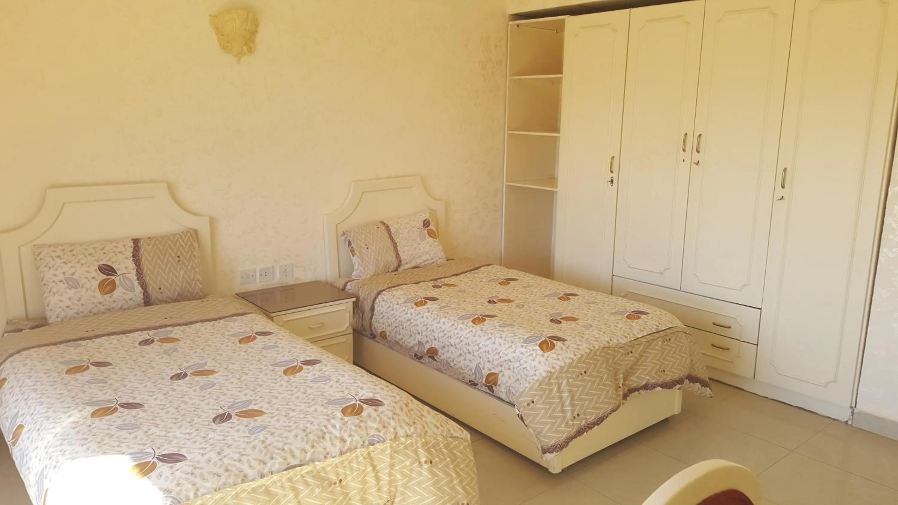 Bed in Al Khaleej Hotel Apartments