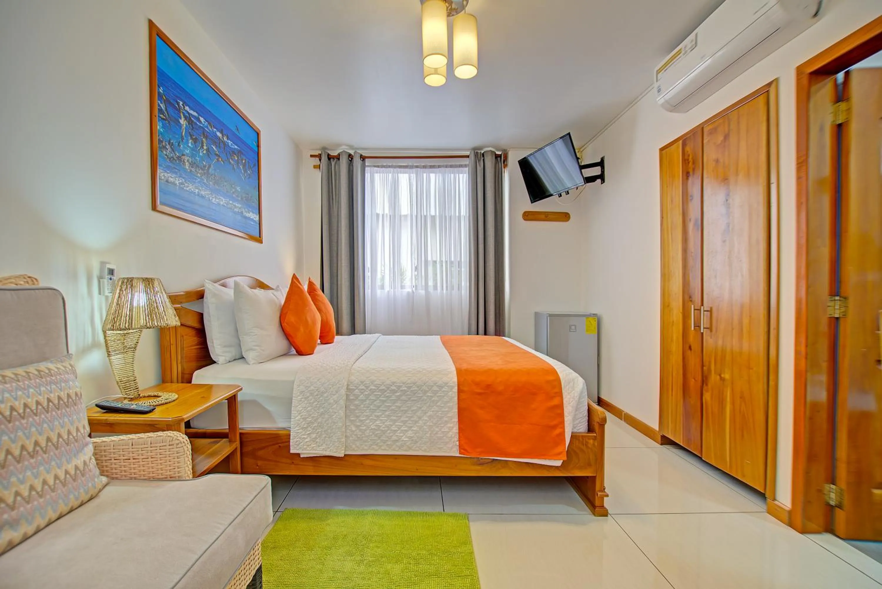 Seating area, Bed in El Descanso del Guia