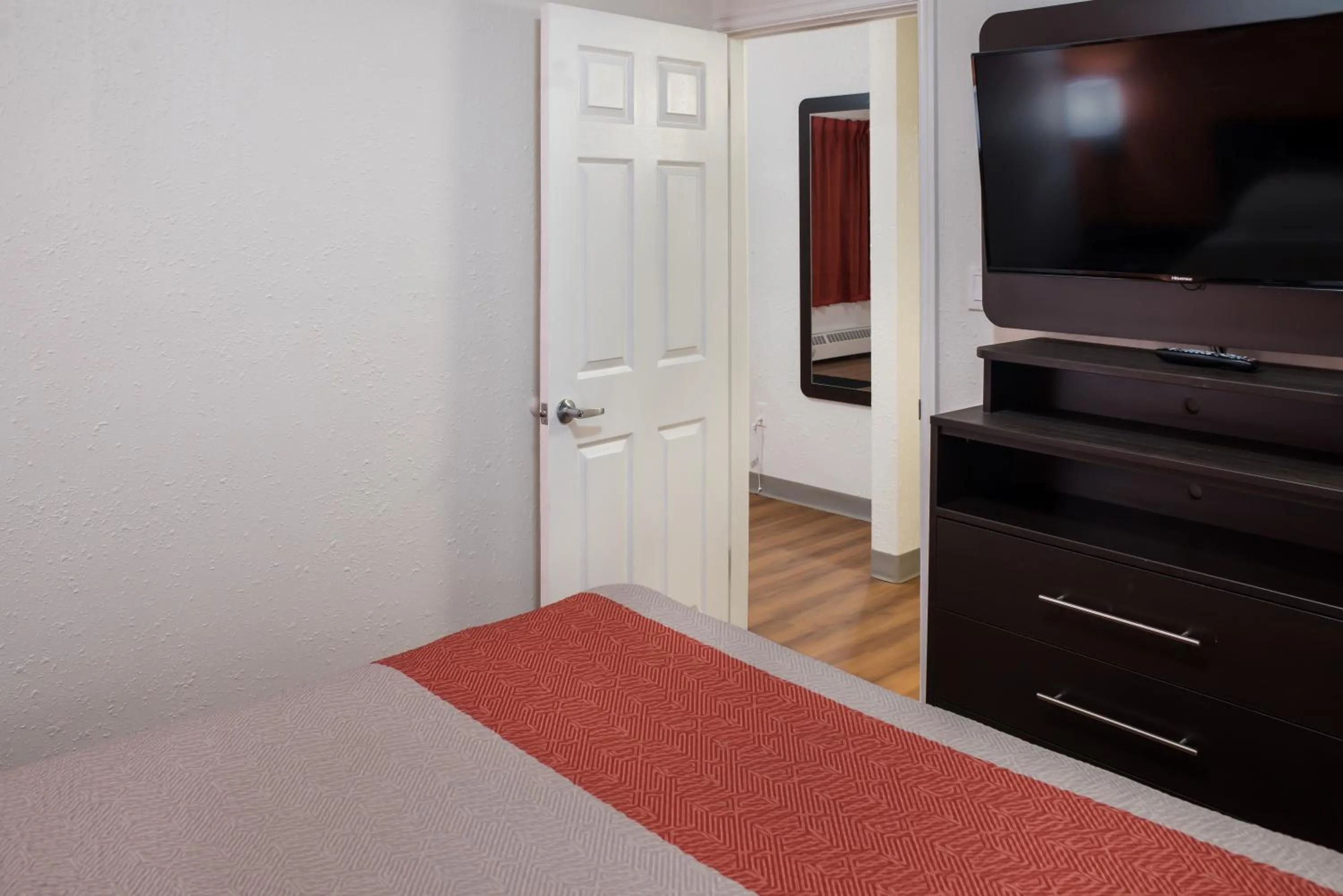 Bed in Motel 6-Fort St. John, BC