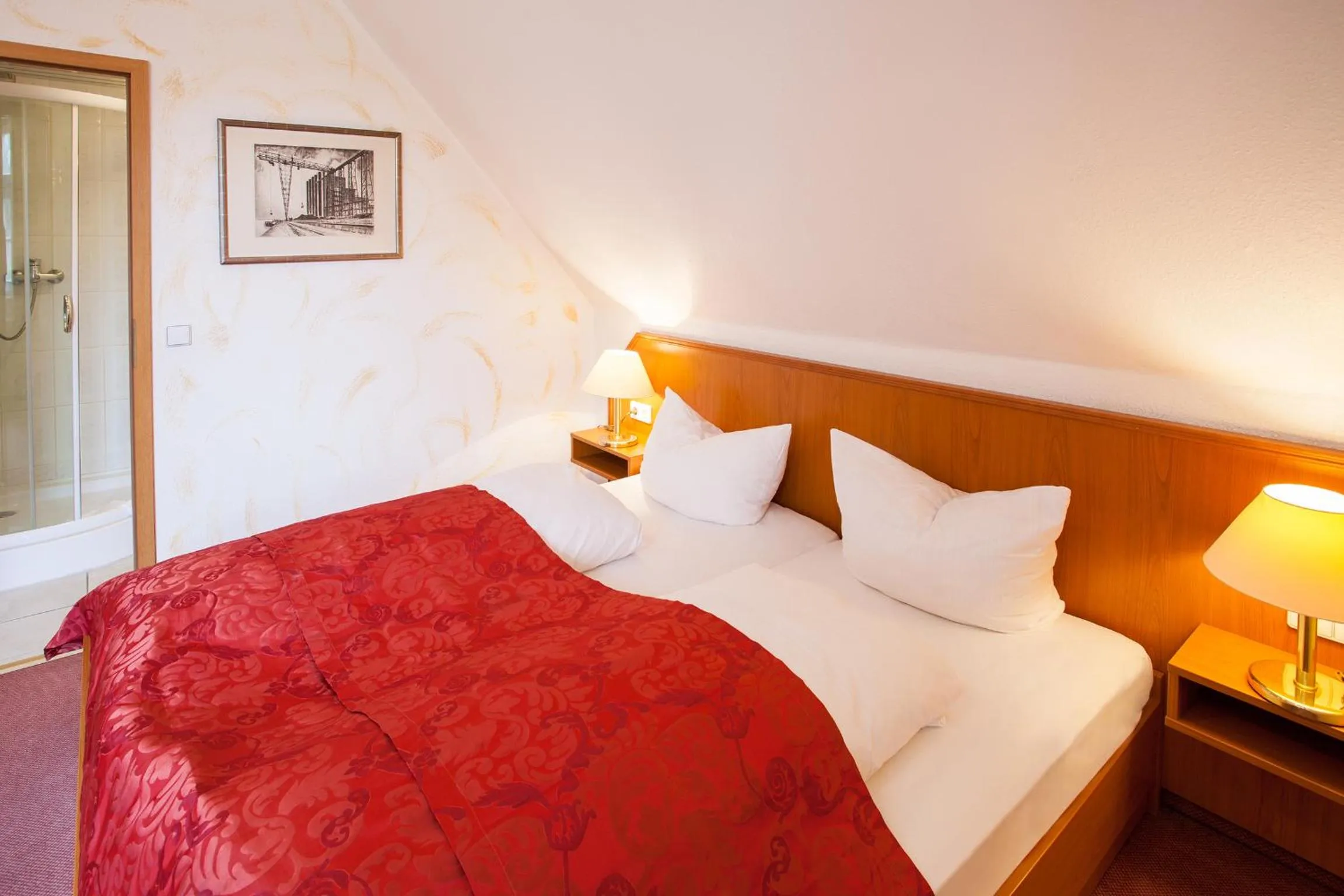 Photo of the whole room, Bed in Hotel Alter Wolf