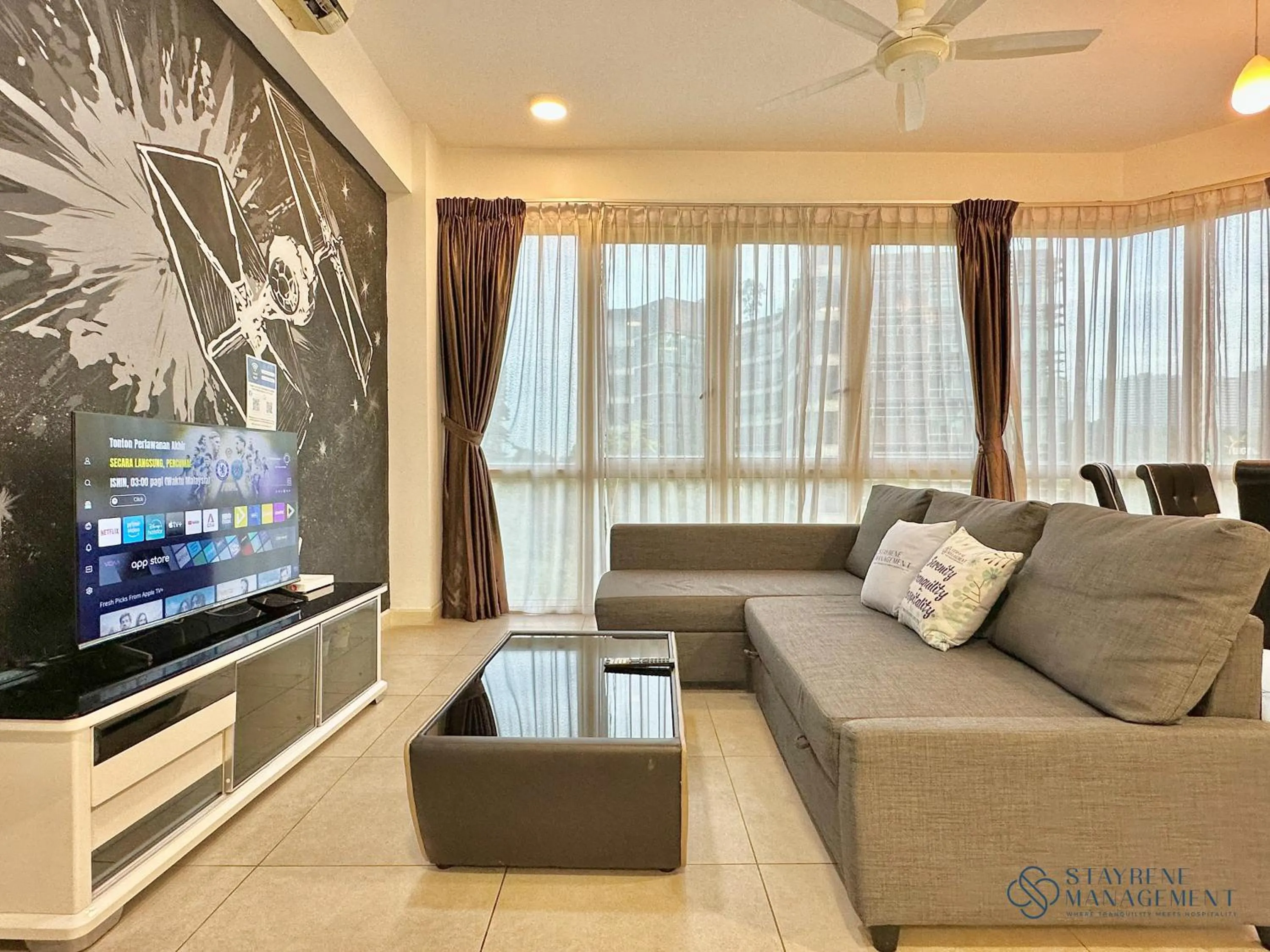 One-Bedroom Deluxe Apartment in Afiniti Residences Medini by Stayrene