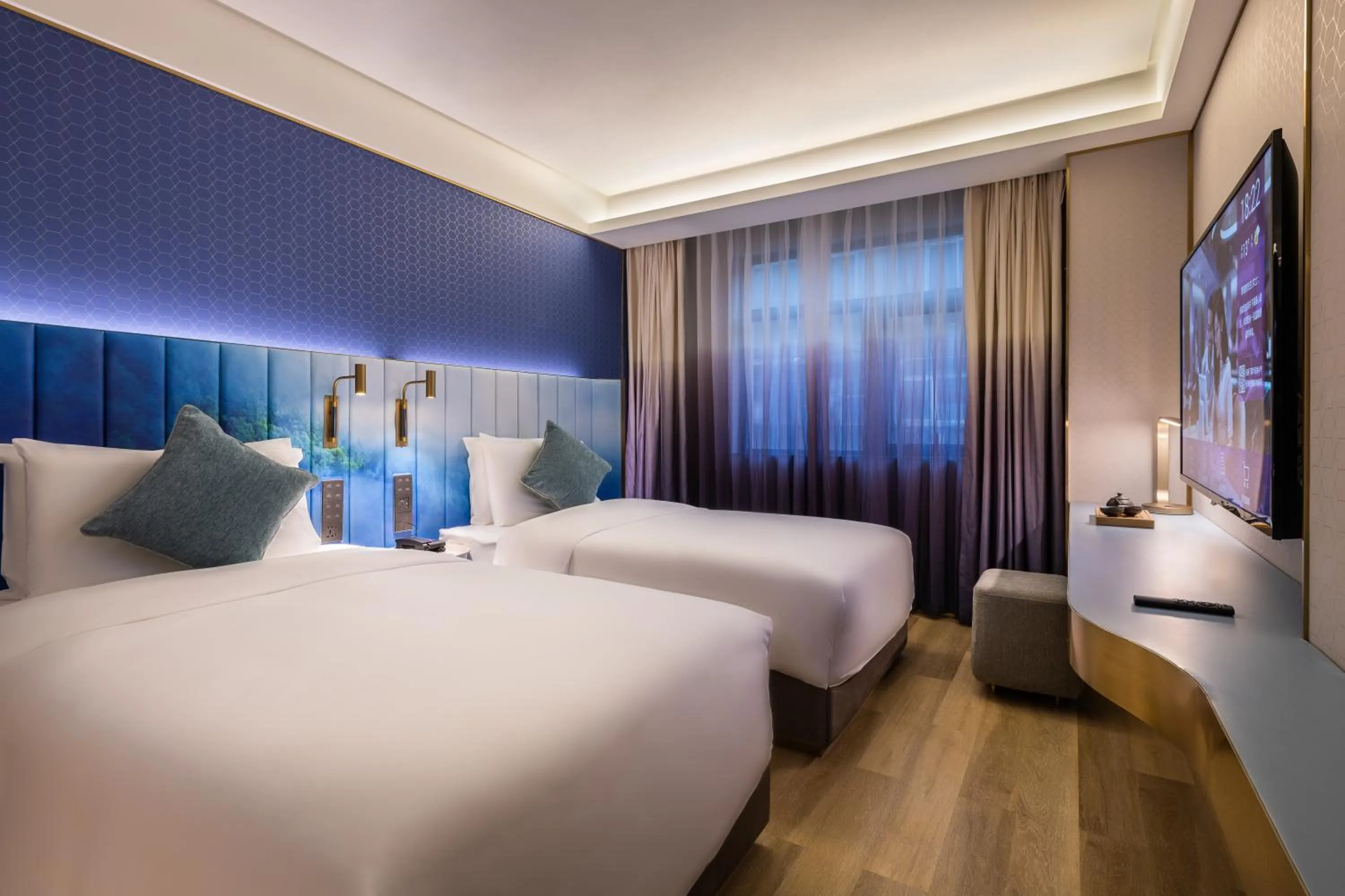 Bed in Manxin Hotel, Xi'an Bell Tower Muslim Quarter