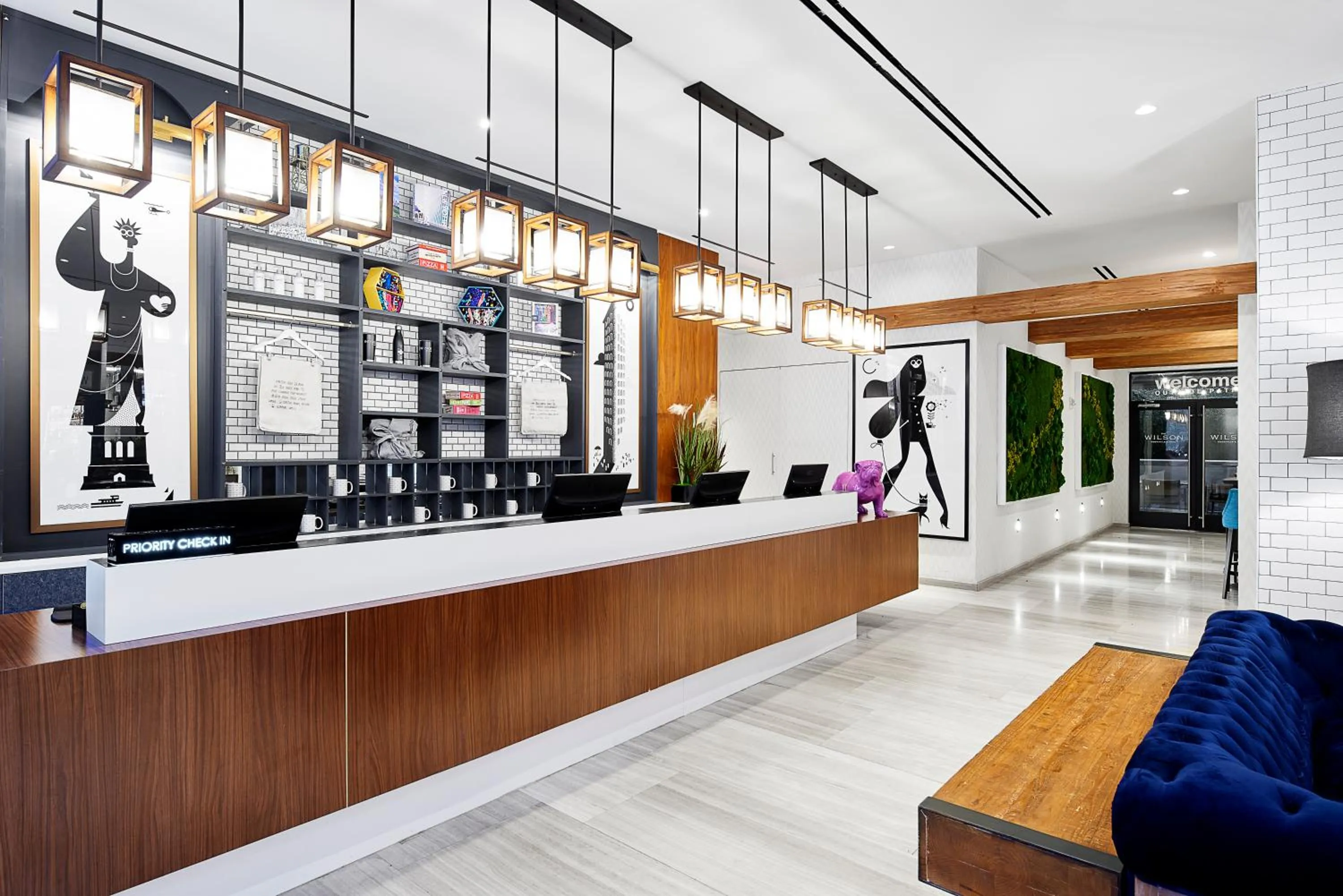 Lobby or reception in INNSiDE by Meliá New York Nomad