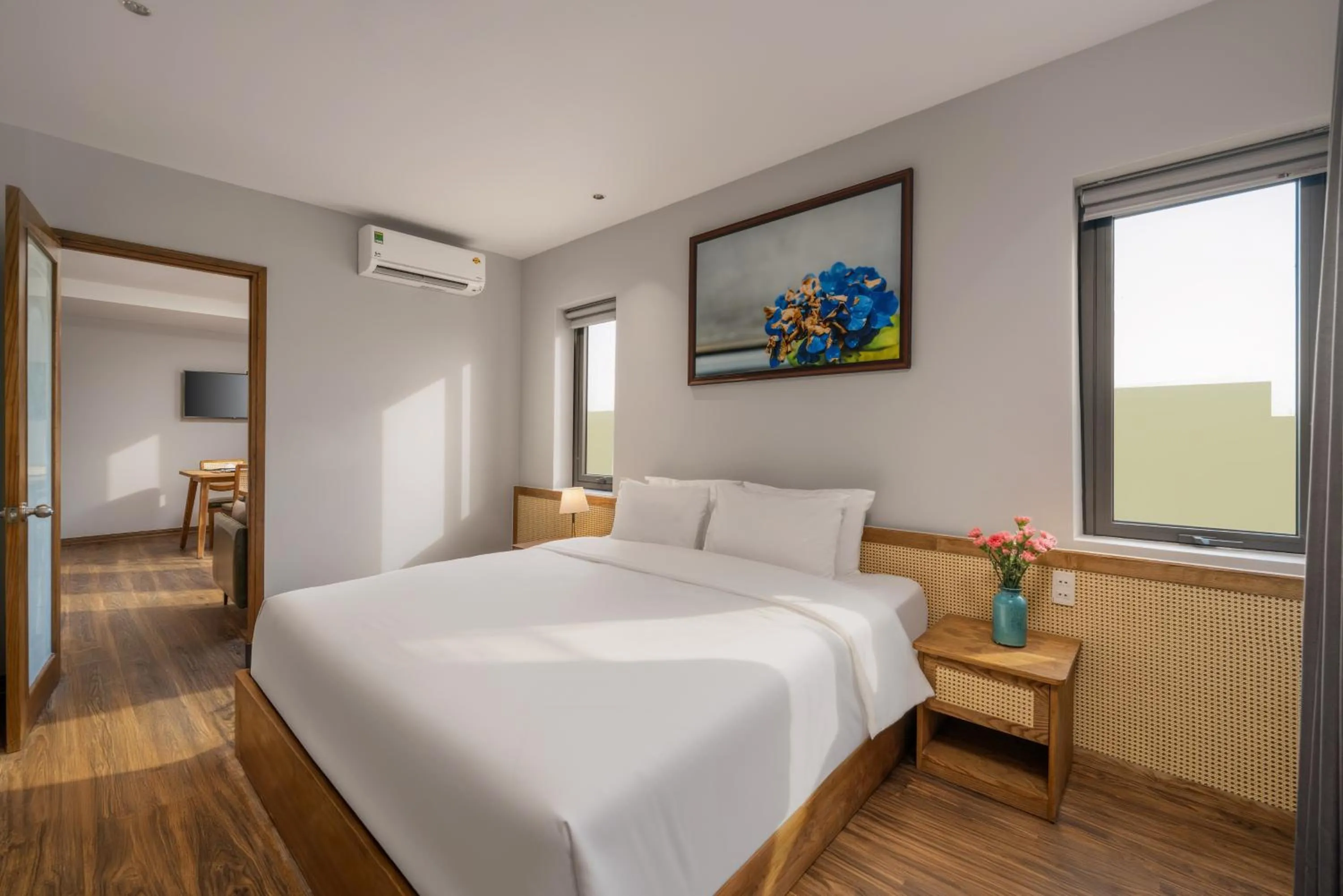 Bed in Taian Hotel & Apartment