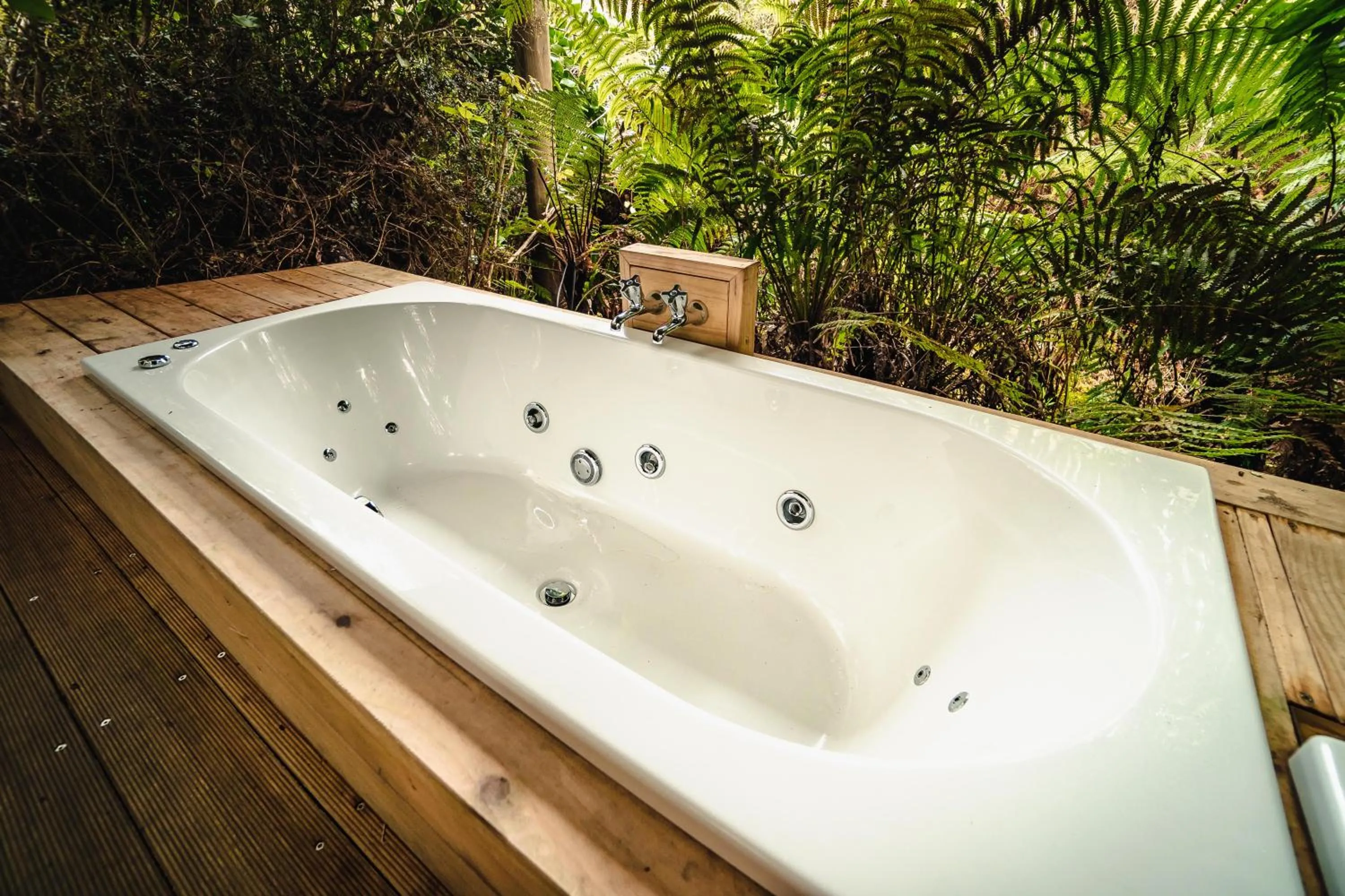 Hot Tub in Franz Josef Treetops