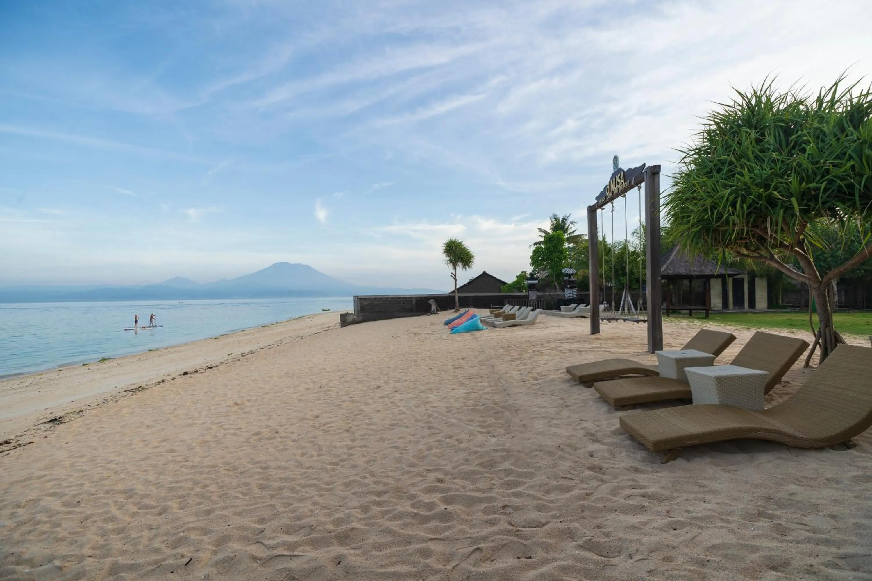 Beach in d'Nusa Beach Club and Resort