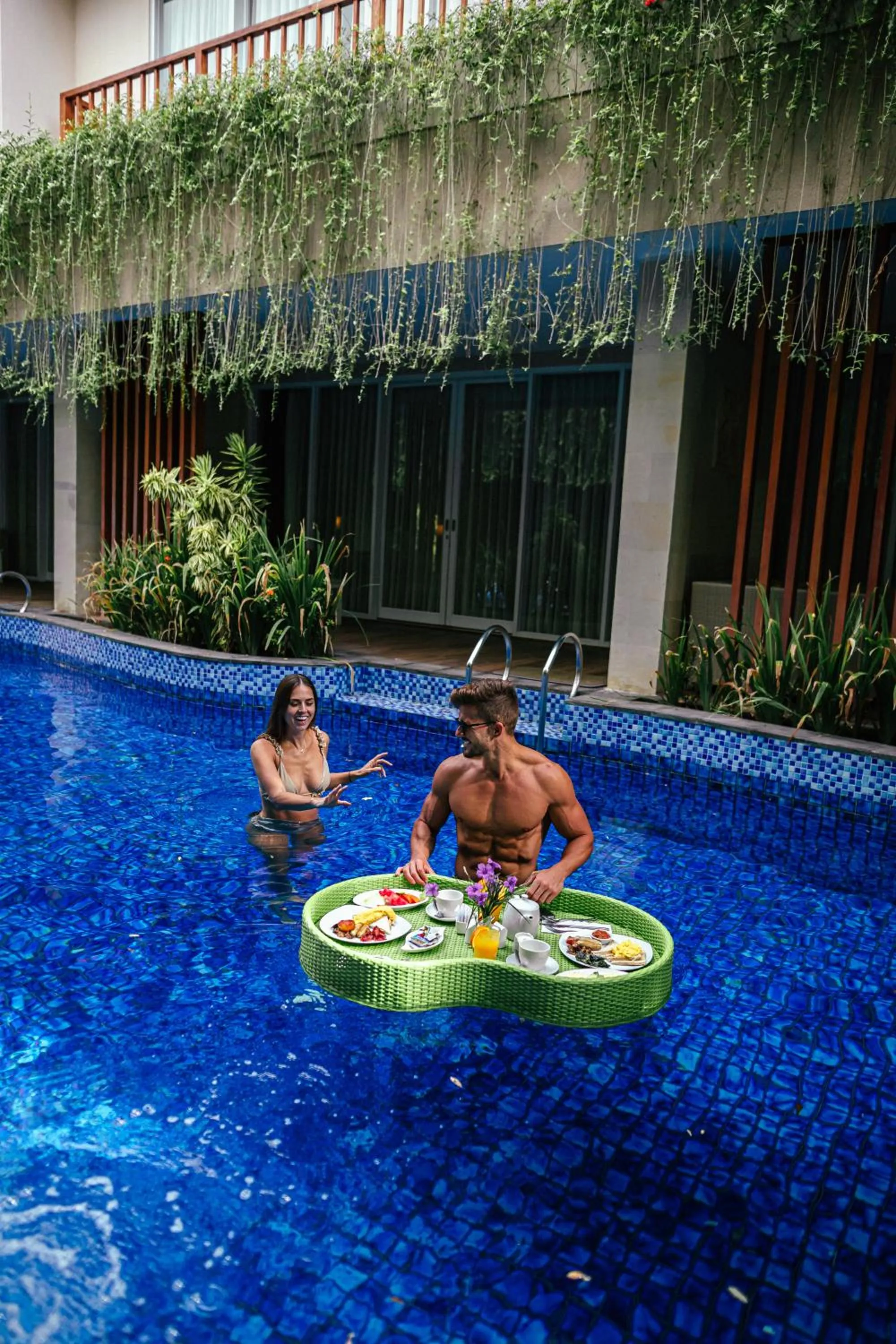 Swimming pool in d'Nusa Beach Club and Resort