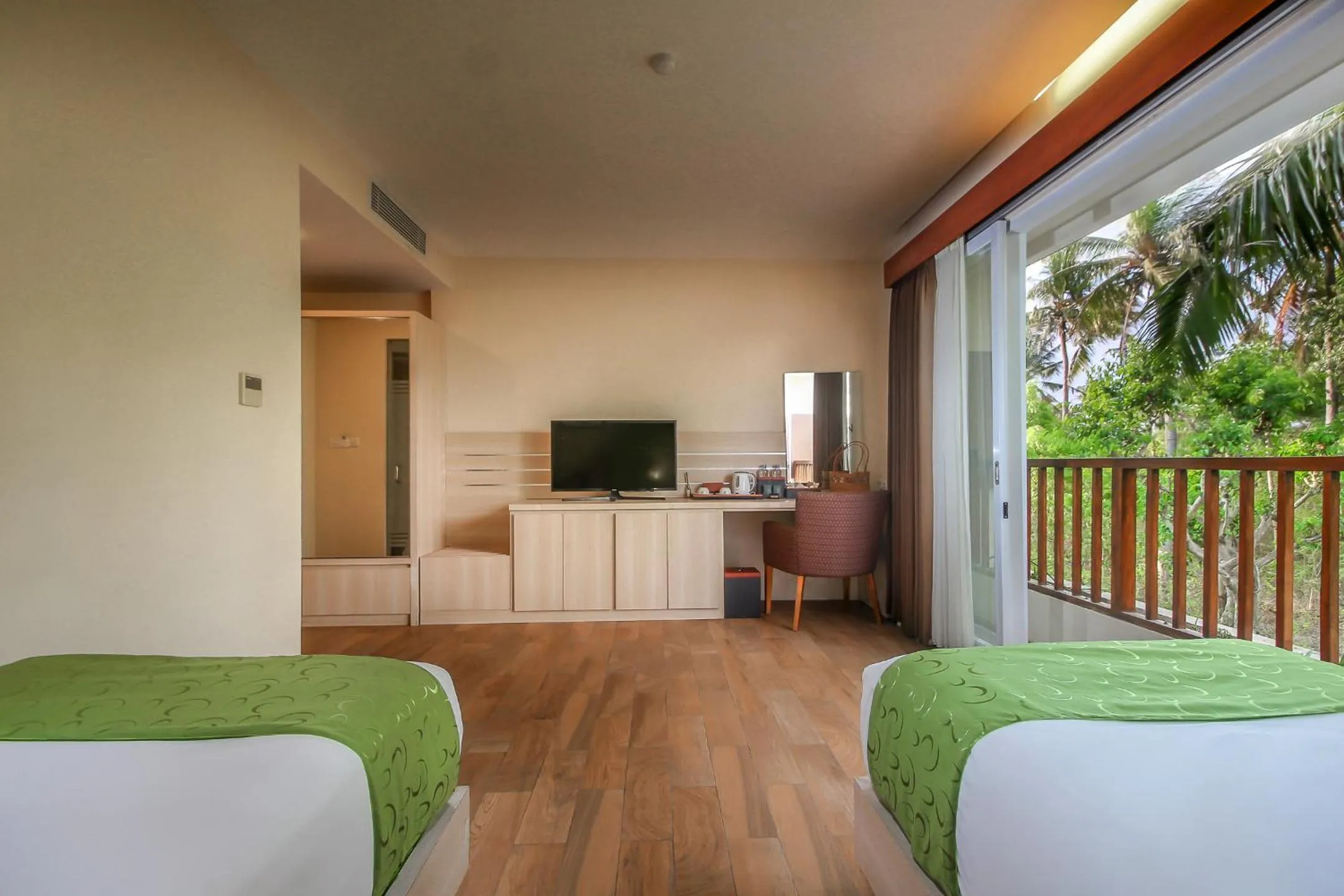 Balcony/Terrace in d'Nusa Beach Club and Resort