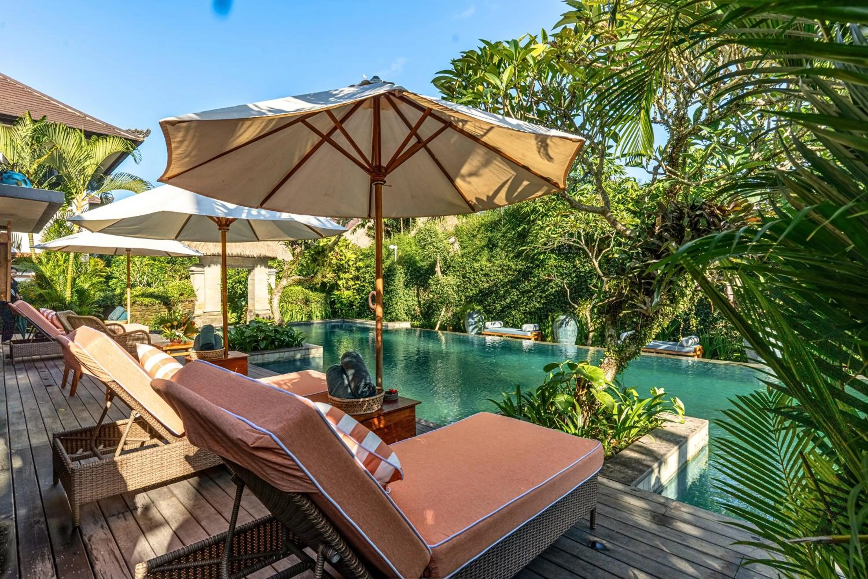 Pool view in Radha Phala Resort & Spa