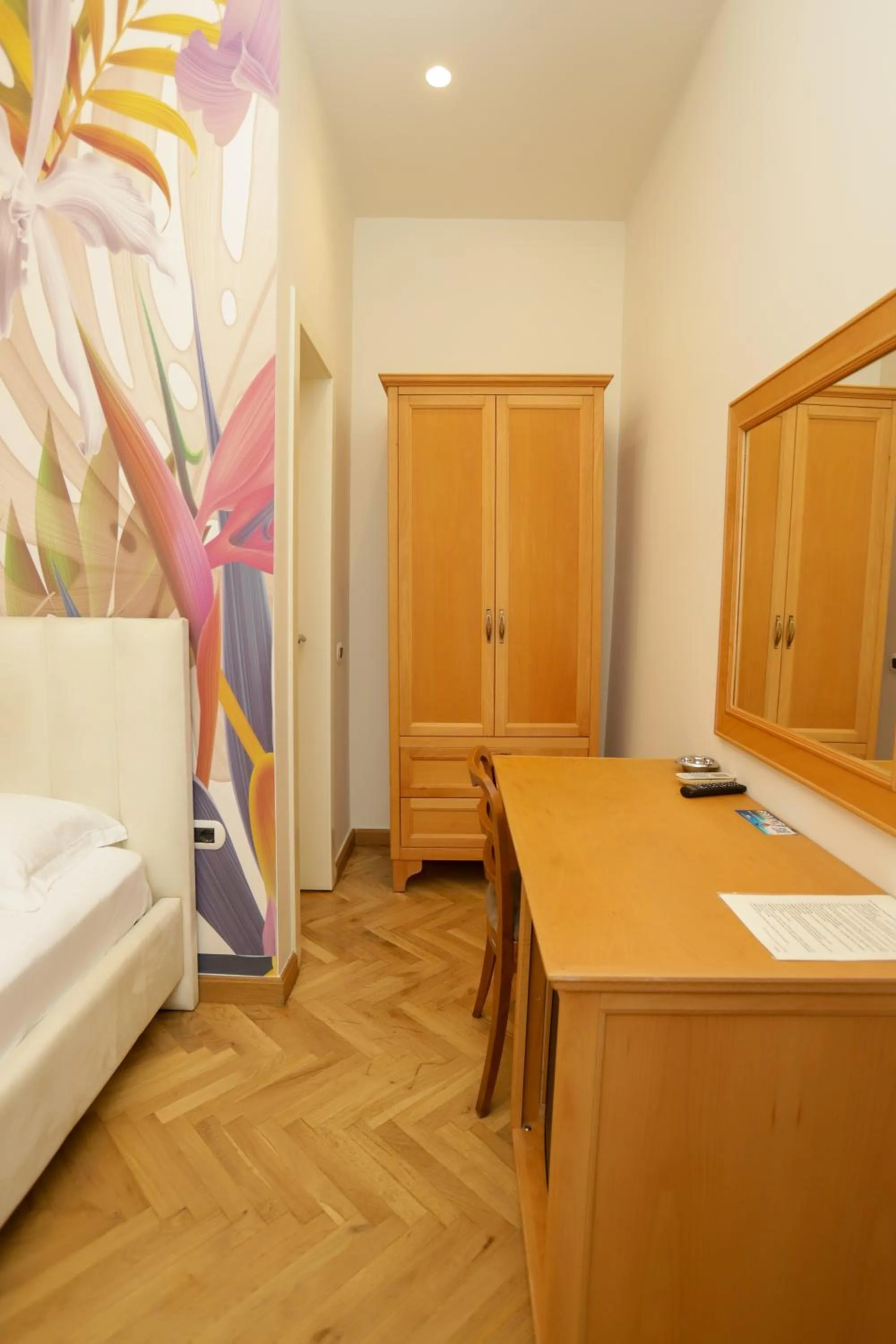 Bed in Le Palazzine Hotel