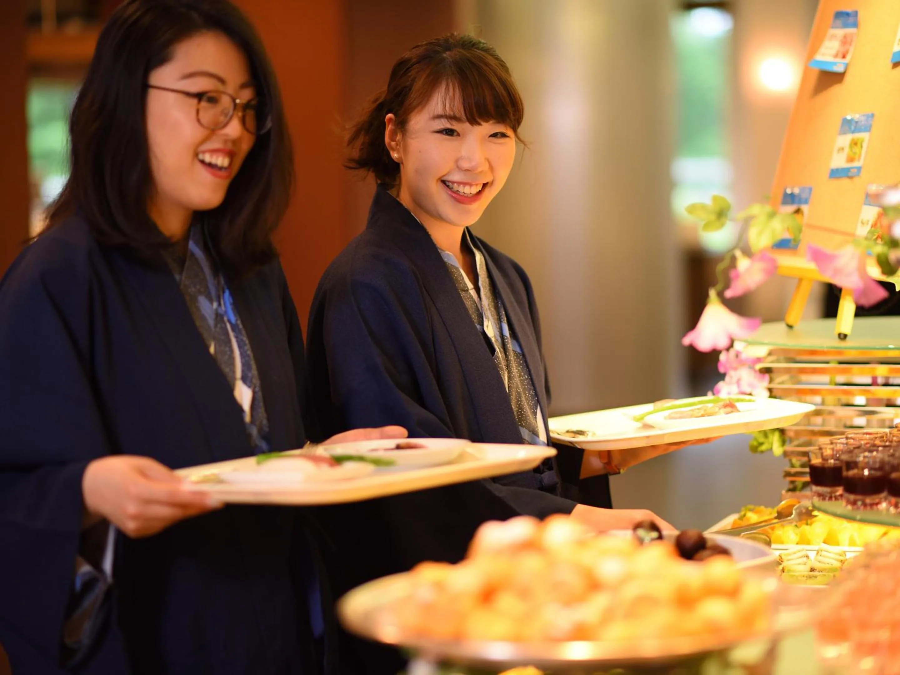 Dinner in Urabandai Lake Resort Goshiki no Mori