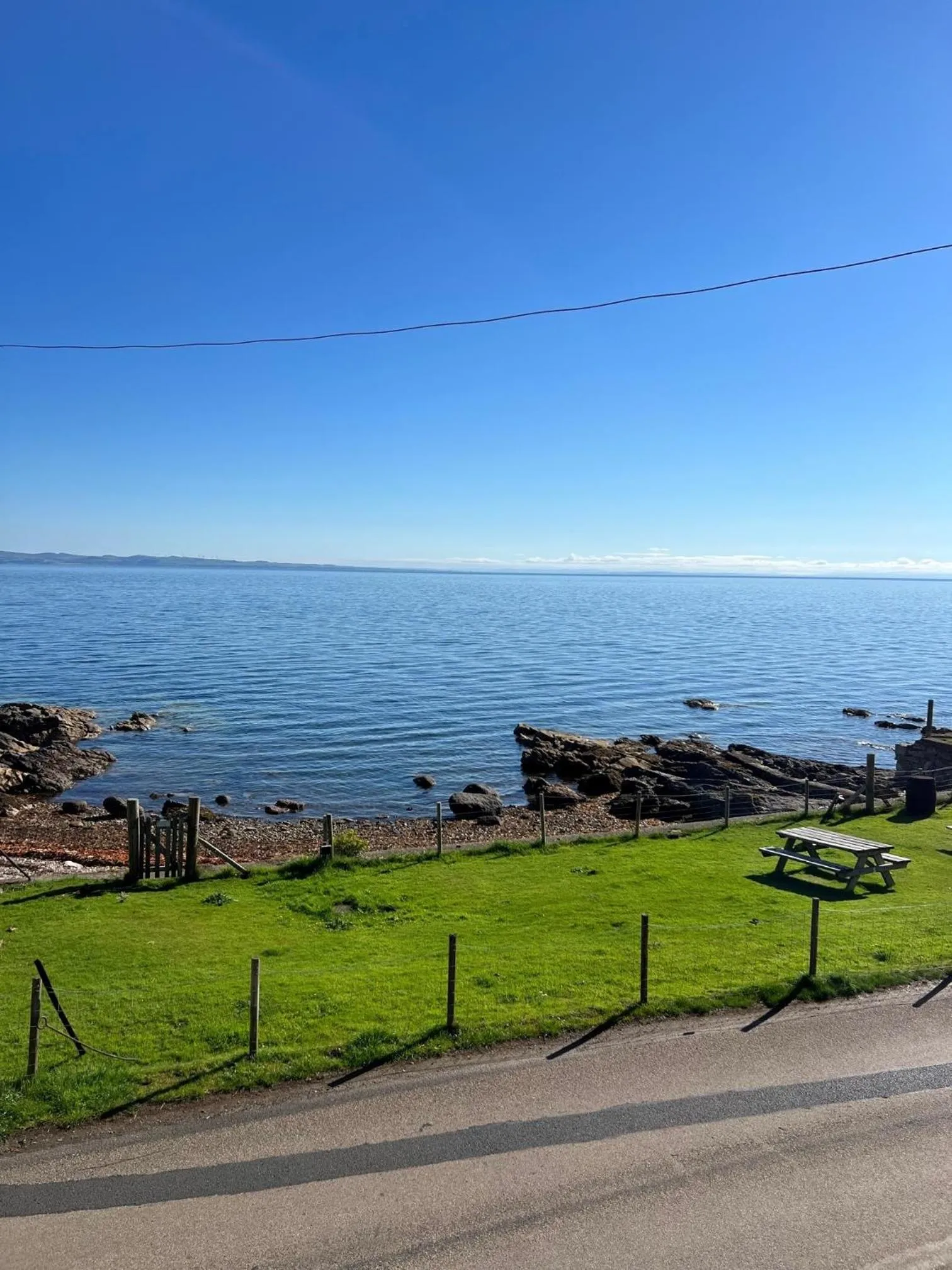 Sea view in The Corrie Hotel