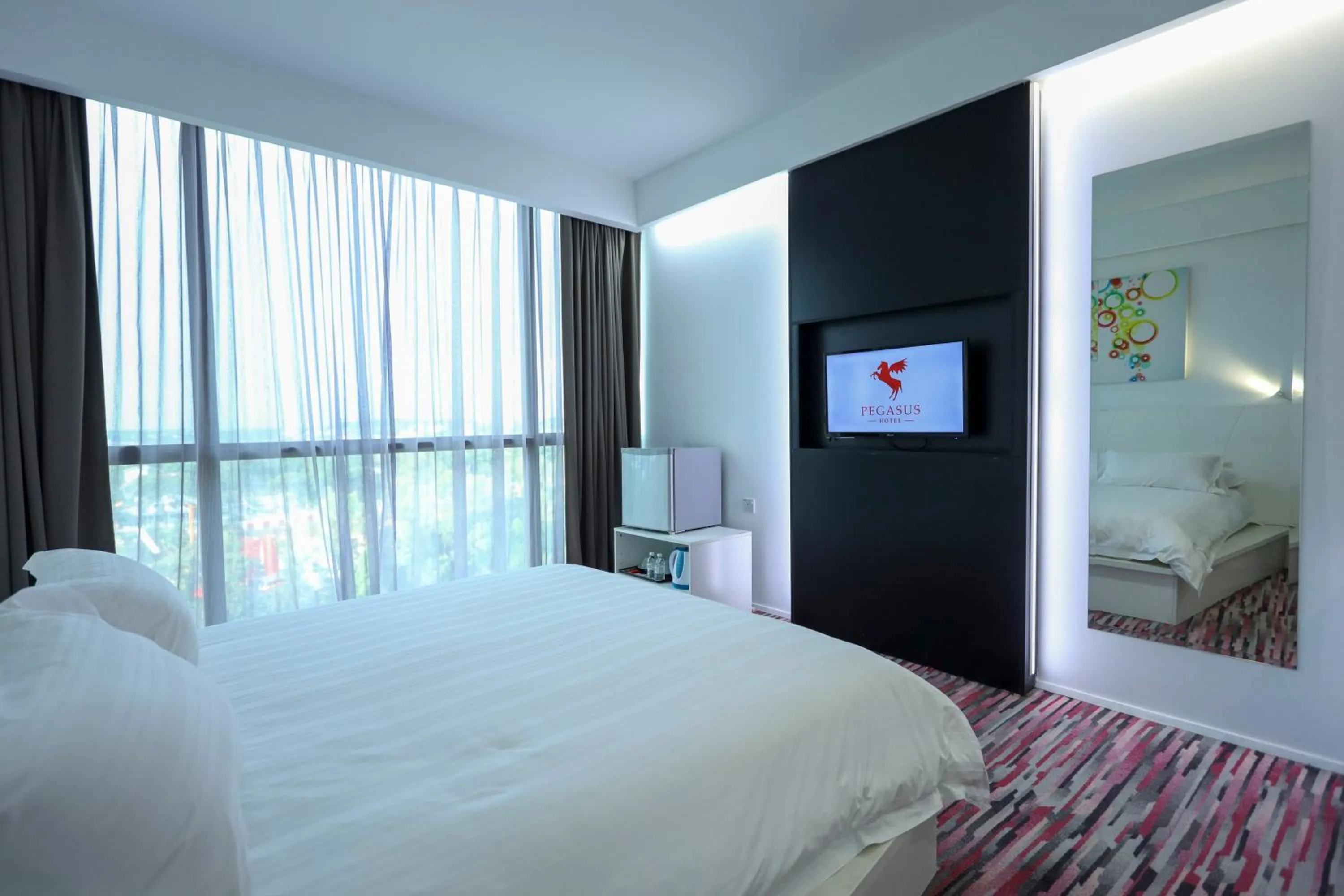 City view, Bed in Pegasus Hotel Shah Alam